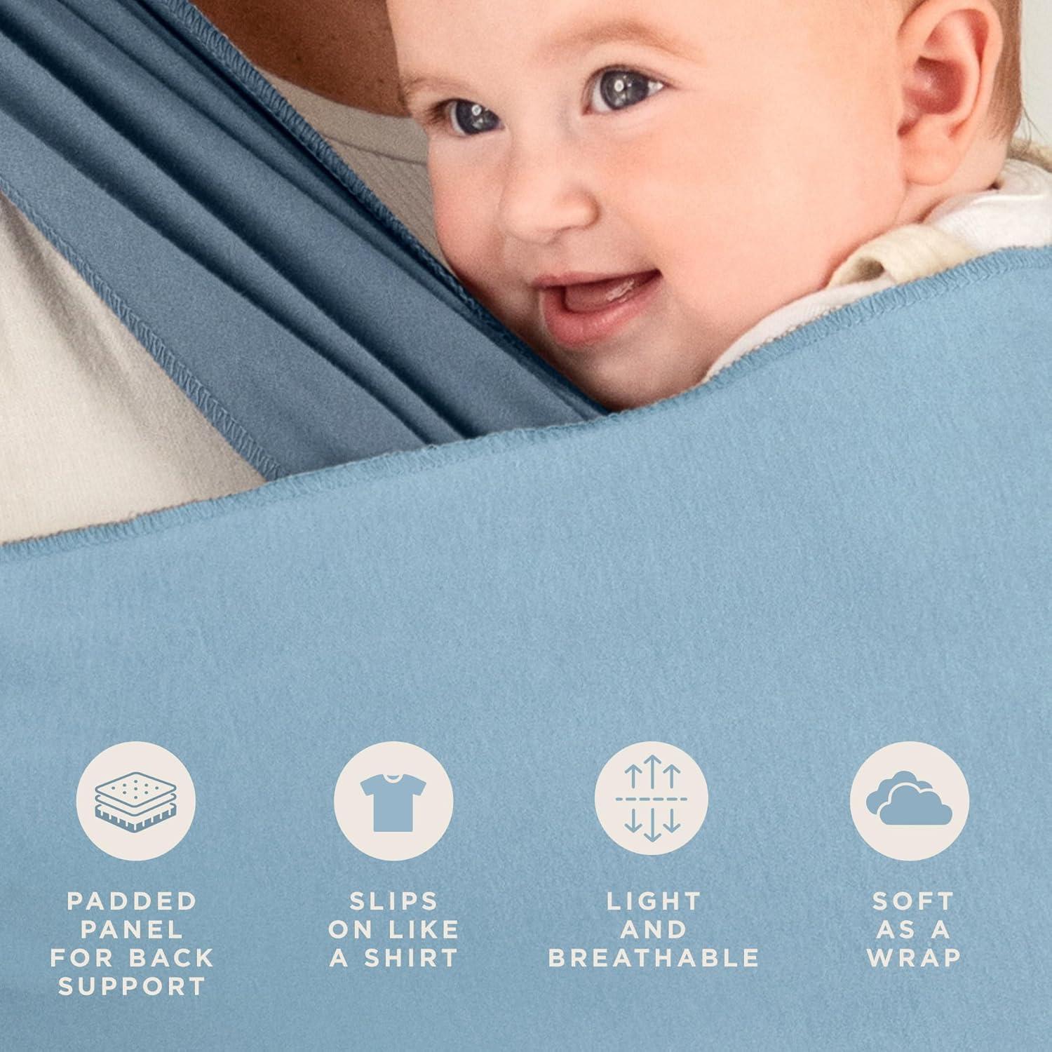 Portabebés Moby Baby Wrap Azul Spray Marino 3,63-14,97 kg