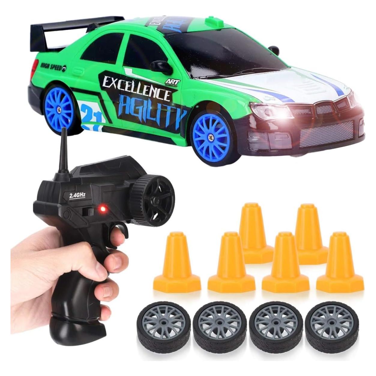 Coche RC Liberty Imports 1/24 4WD Deriva LED Neumáticos