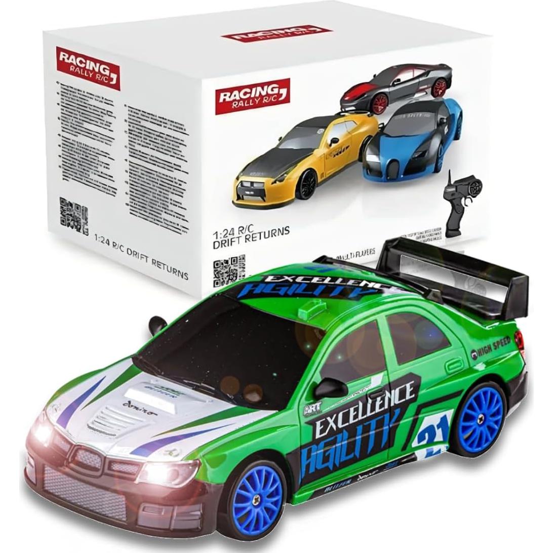 Coche RC Liberty Imports 1/24 4WD Deriva LED Neumáticos