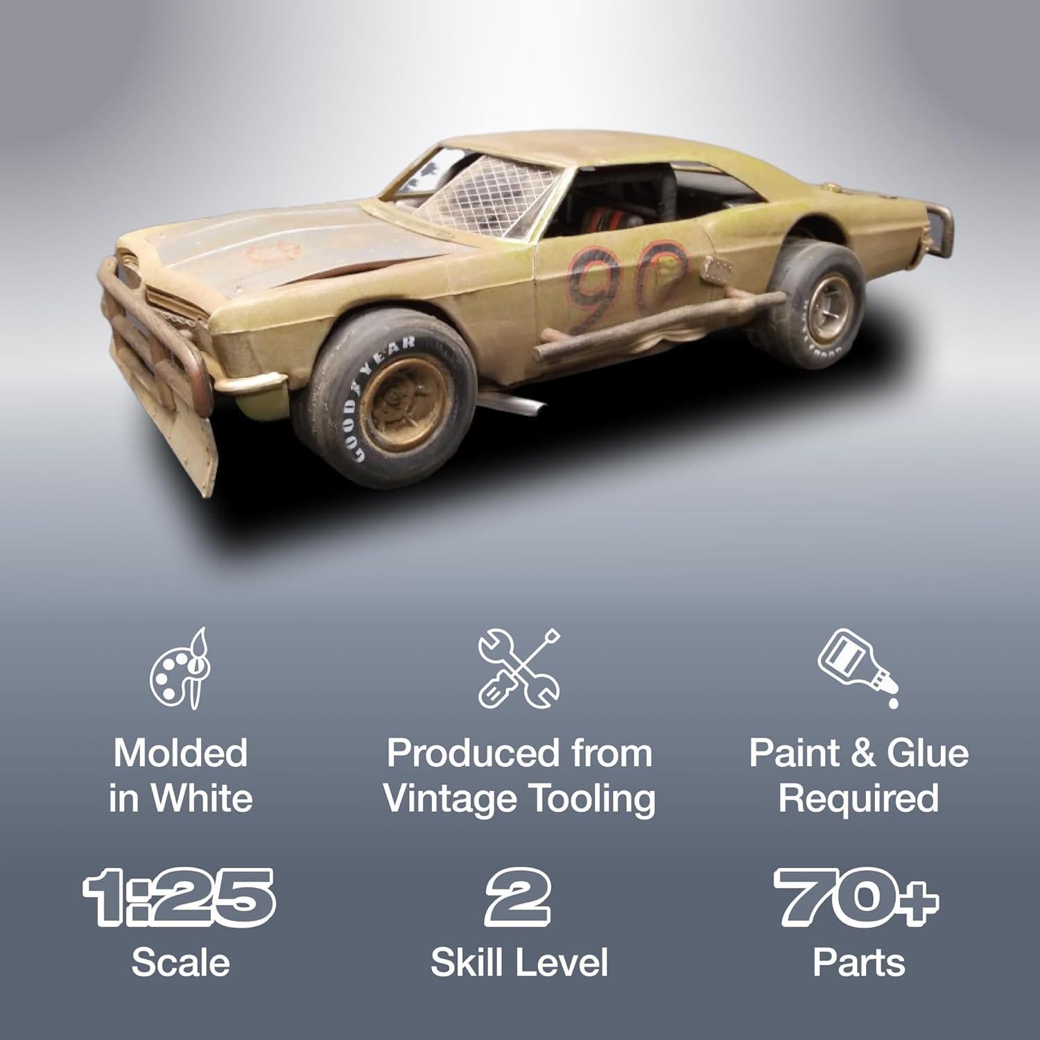 Kit de Modelo AMT Chevy Impala Modificado Stocker 1966 1/25