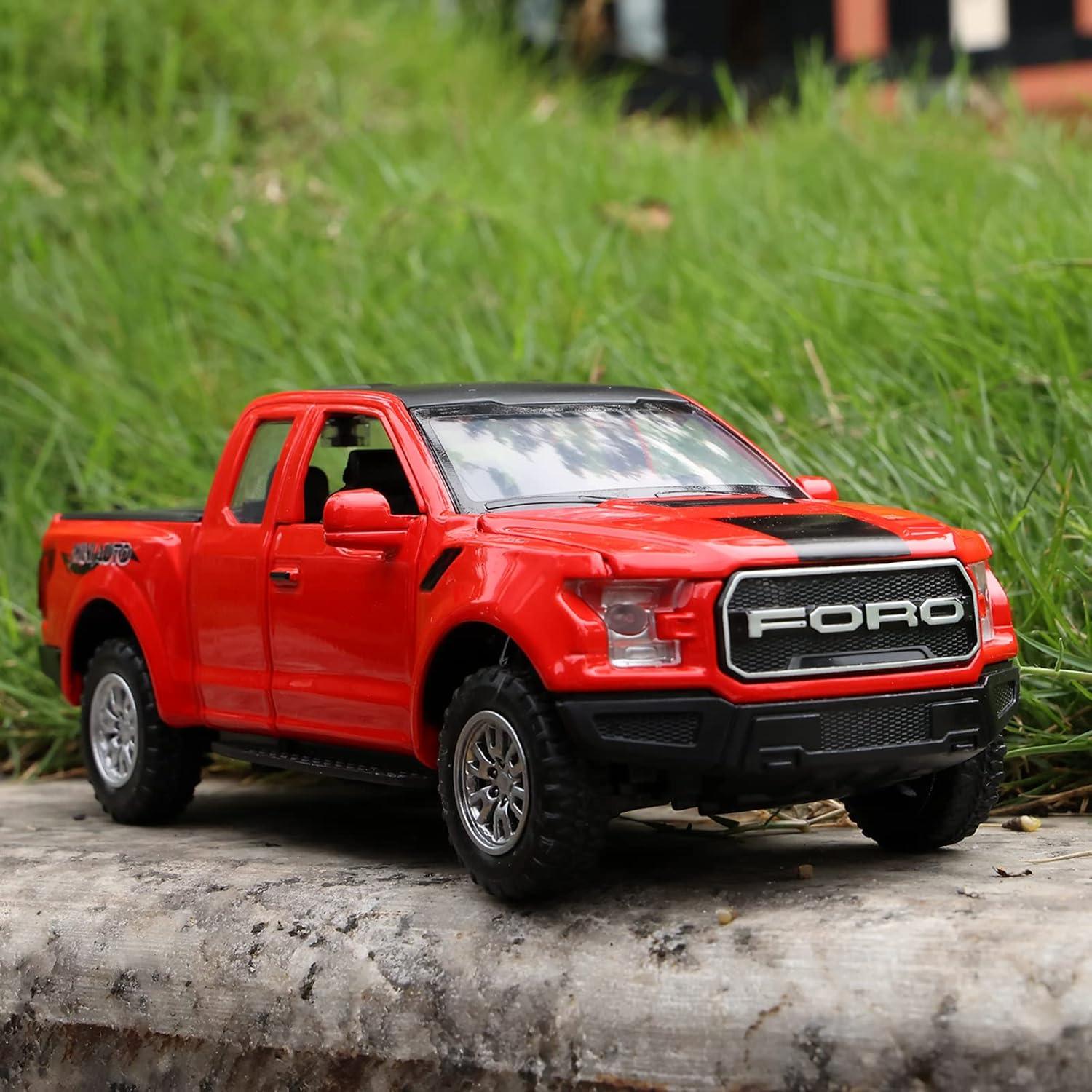 Camión Pickup F150 SASBSC Metal con Luz y Sonido Rojo