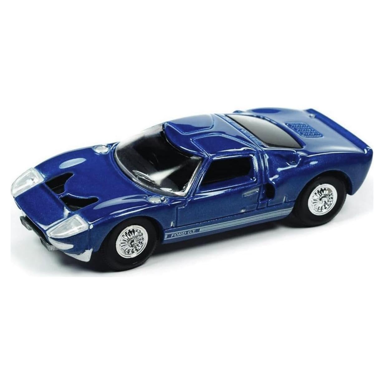 Coche Diecast 1965 GT40 MK1 Azul Metálico 1/64 Auto World