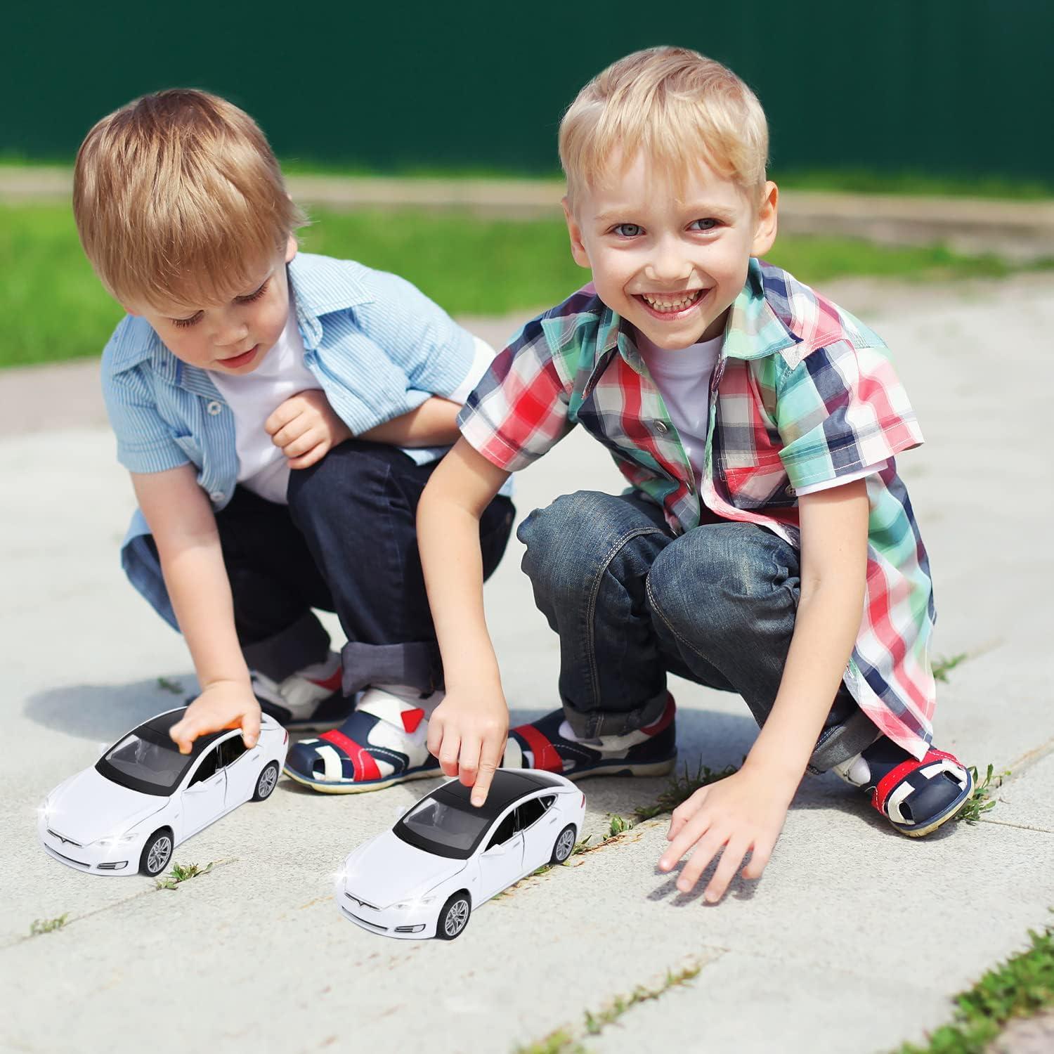 Coche de Juguete SASBSC Modelo S Metal con Luz y Sonido
