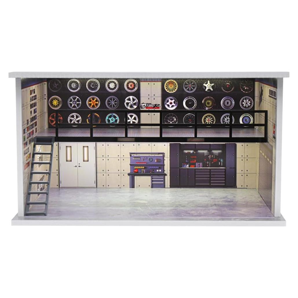 Estuche de exhibición G-FANS para coches 1:24 con LED