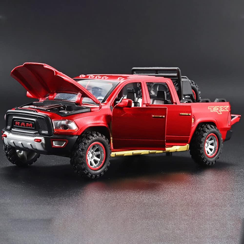 Camioneta RAM 1500 Escala 1:32 Metal Rojo con Sonido