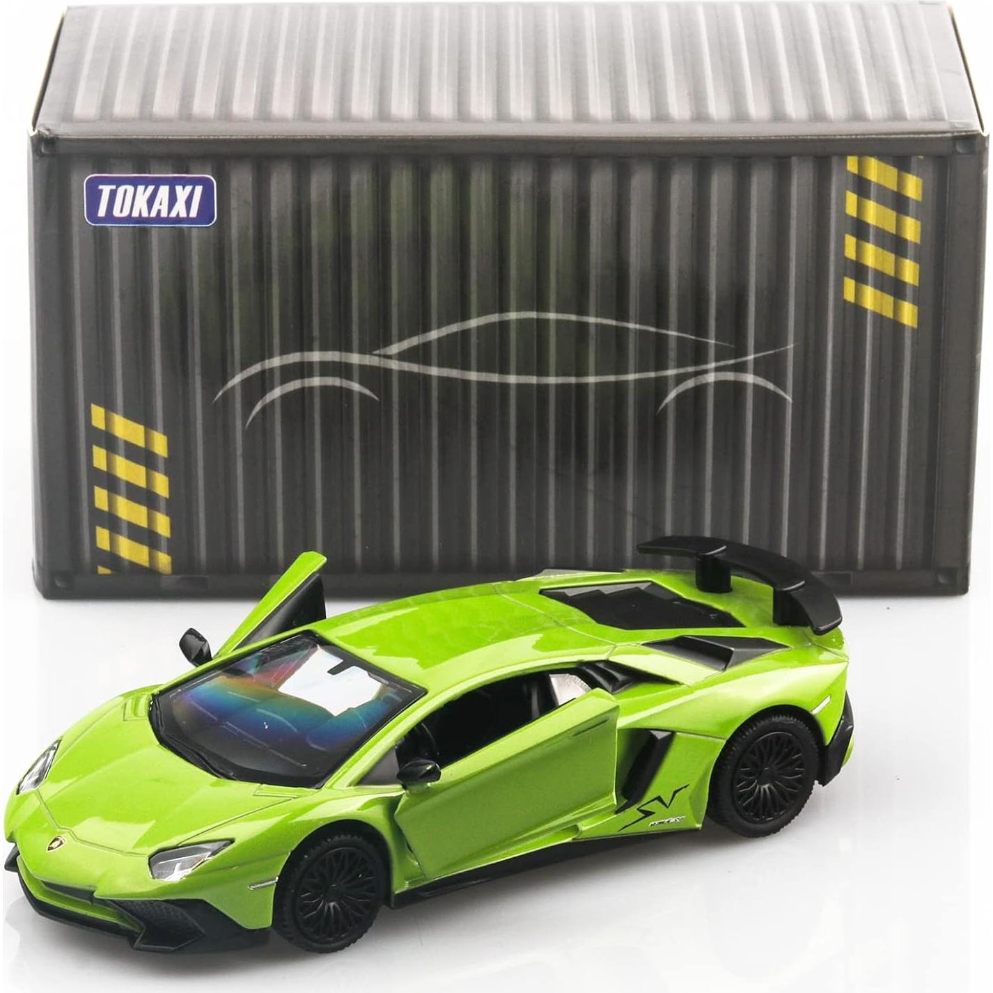 Lamborghini Aventador LP750-4 SV Verde 1/36 Diecast Juguete