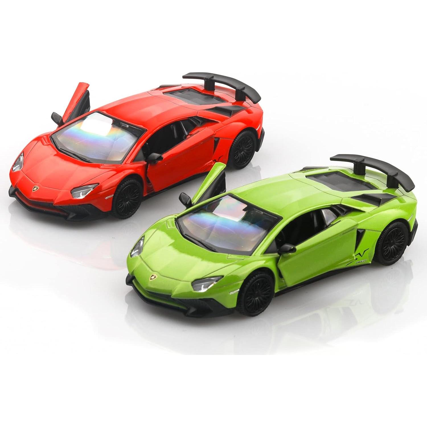 Lamborghini Aventador LP750-4 SV Verde 1/36 Diecast Juguete