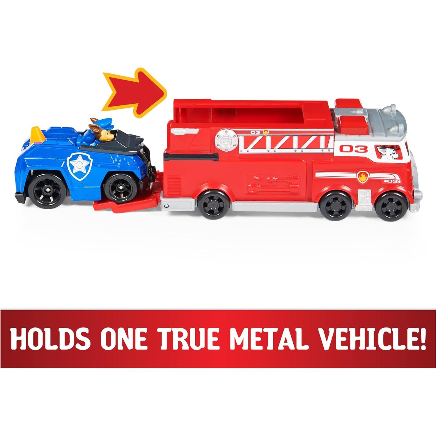 Camión de Bomberos True Metal PAW Patrol con Chase 1:55