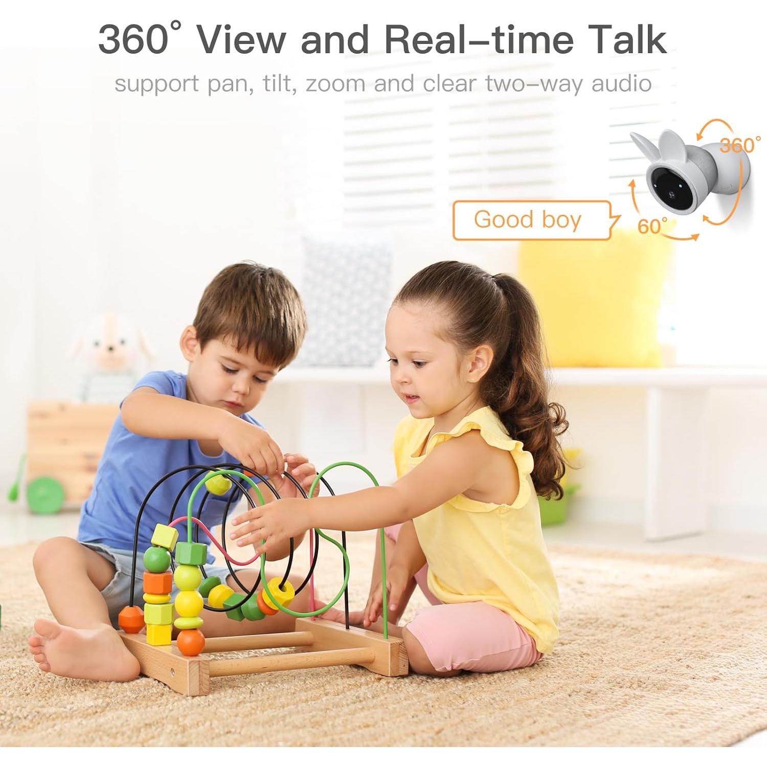 Monitor para Bebés ARENTI 2K Pantalla 5" Audio Bidireccional