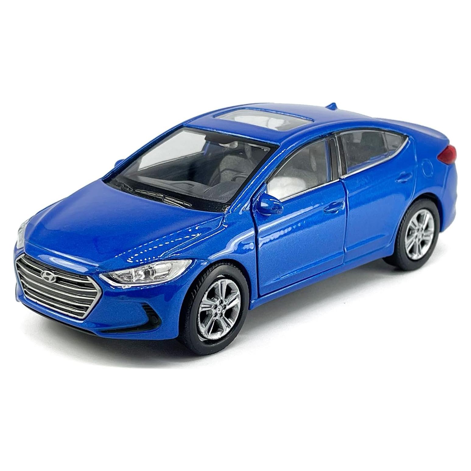 Coche Juguete Hyundai Elantra 1:36 Metal Diecast Azul