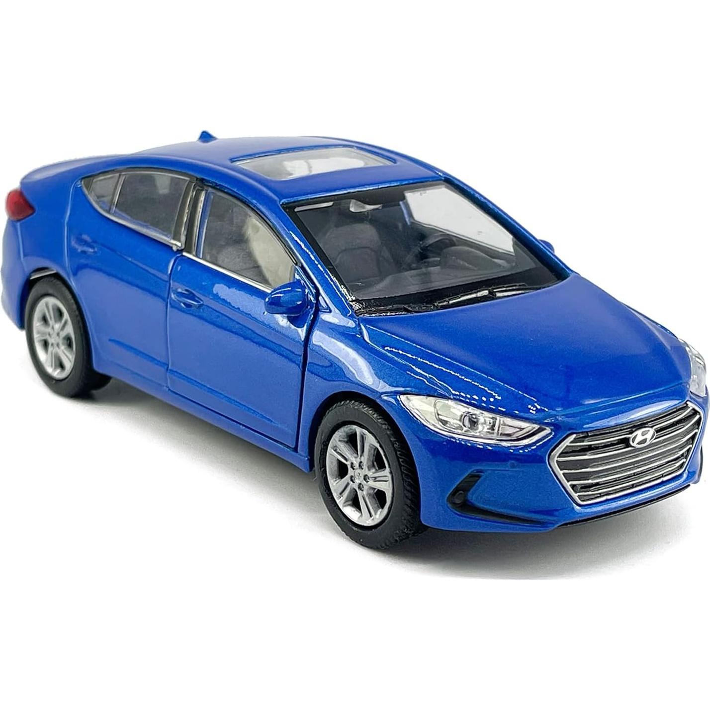 Coche Juguete Hyundai Elantra 1:36 Metal Diecast Azul