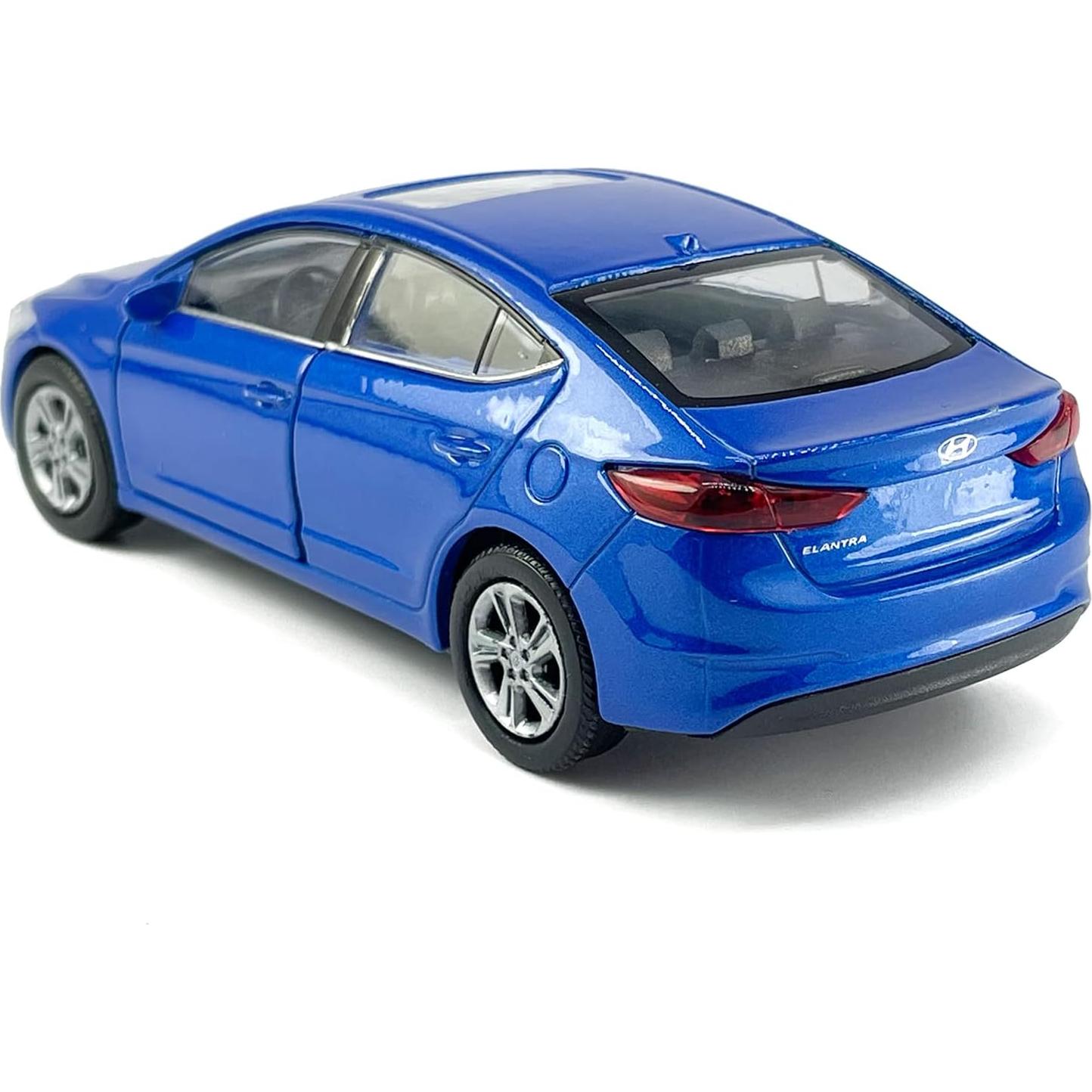 Coche Juguete Hyundai Elantra 1:36 Metal Diecast Azul