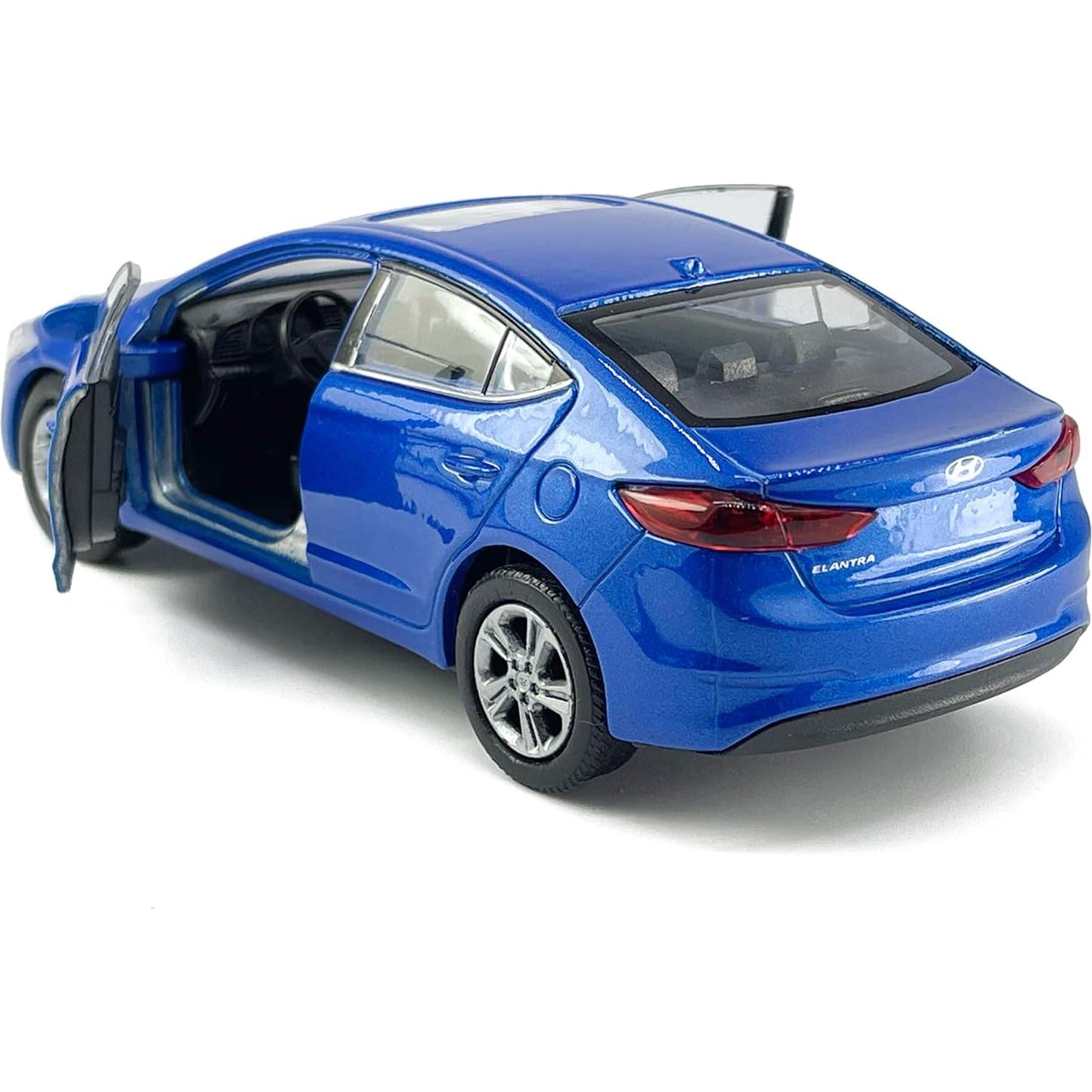 Coche Juguete Hyundai Elantra 1:36 Metal Diecast Azul
