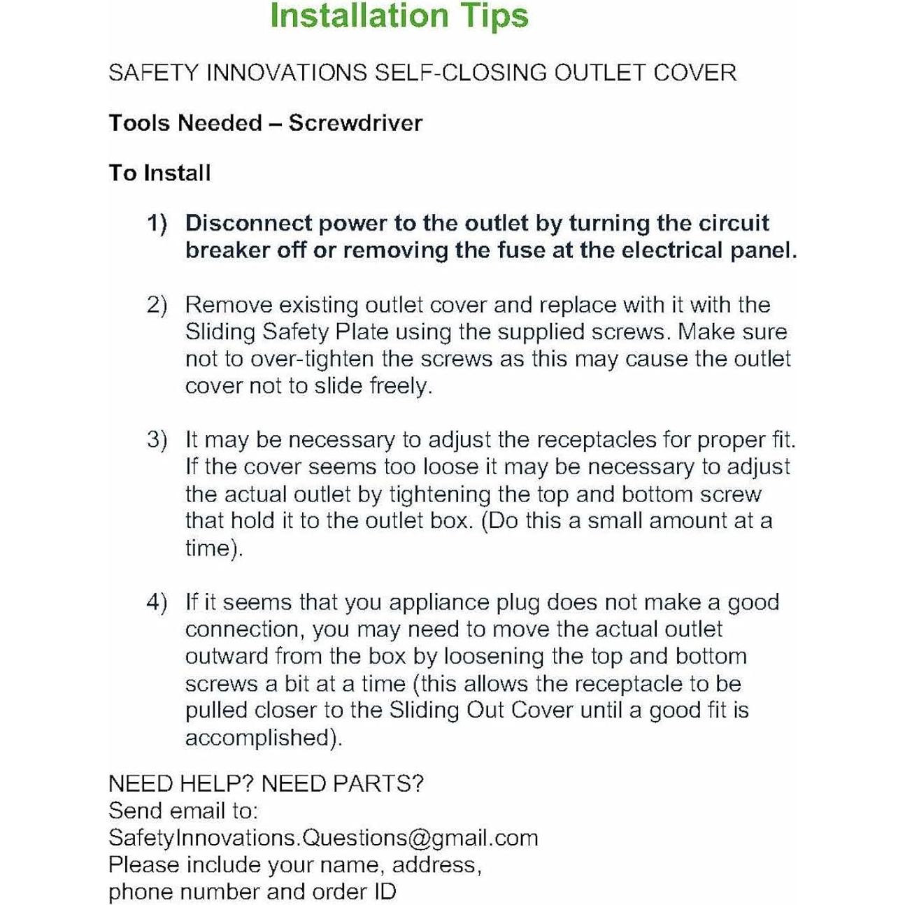 Cubiertas de Enchufe Automáticas Safety Innovations - 6 Unidades - Blanco