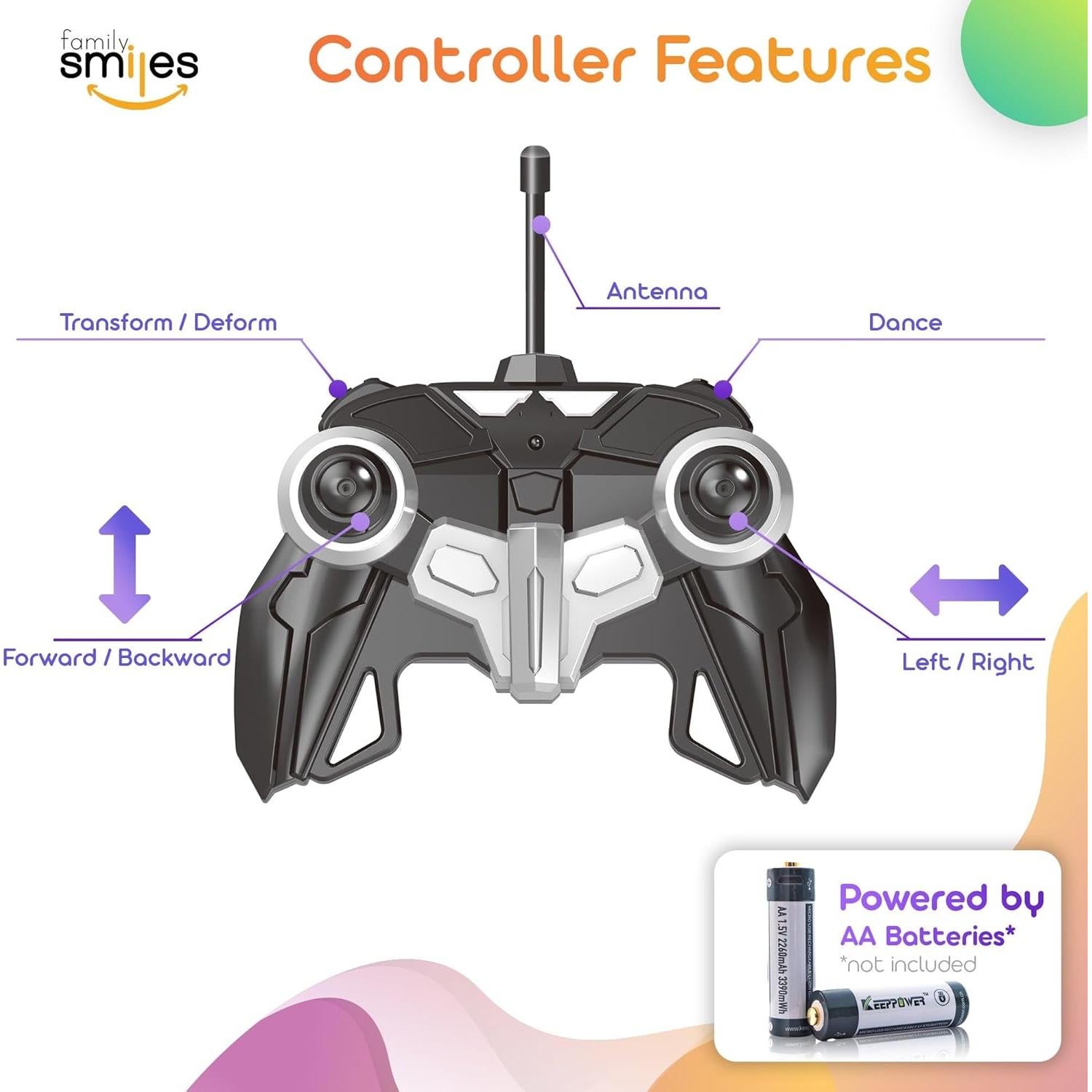 Coche RC Transformador Amarillo Transformania 2 en 1 Niños