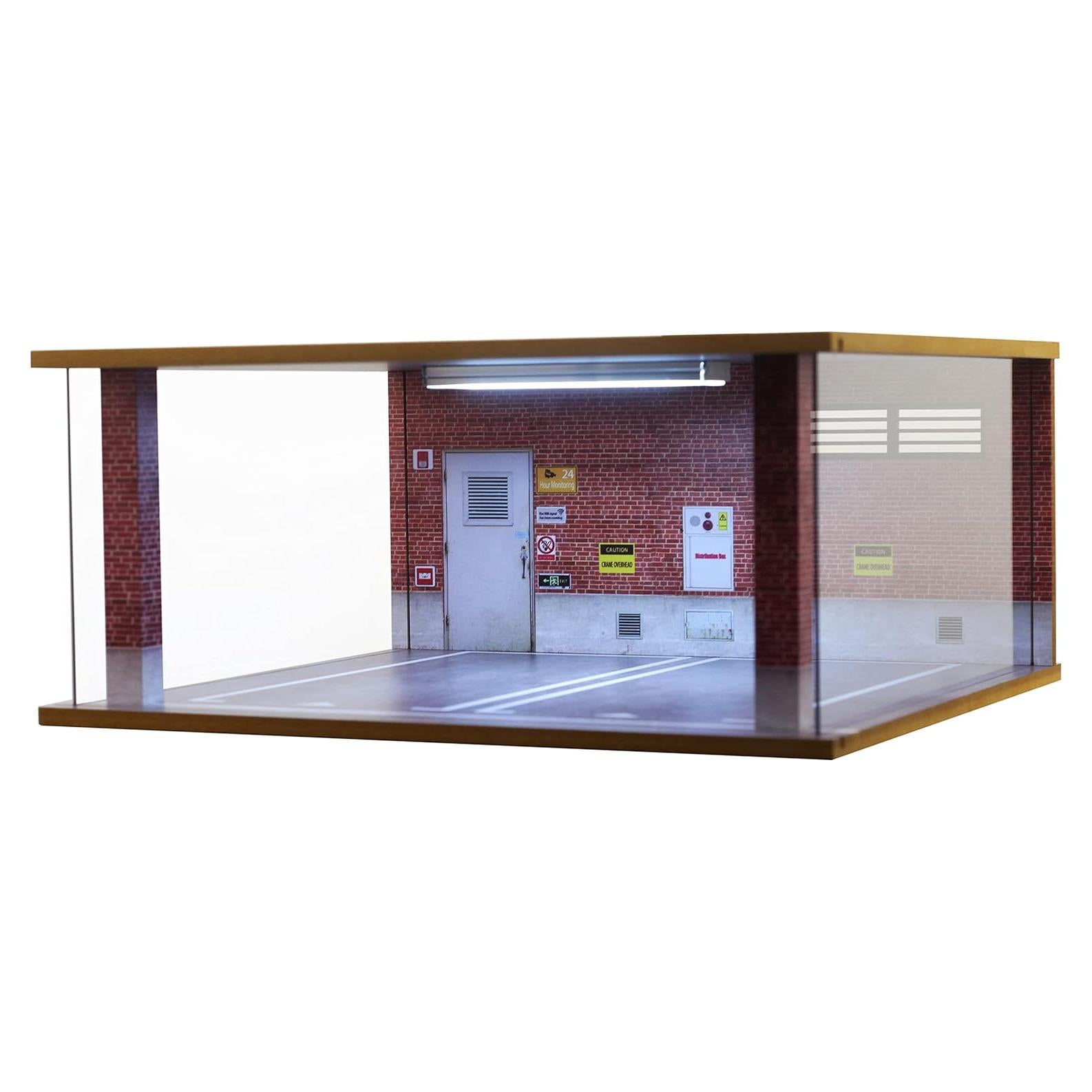 Estuche de exhibición Bivitre 1:18 con LED y acrílico 2 coches