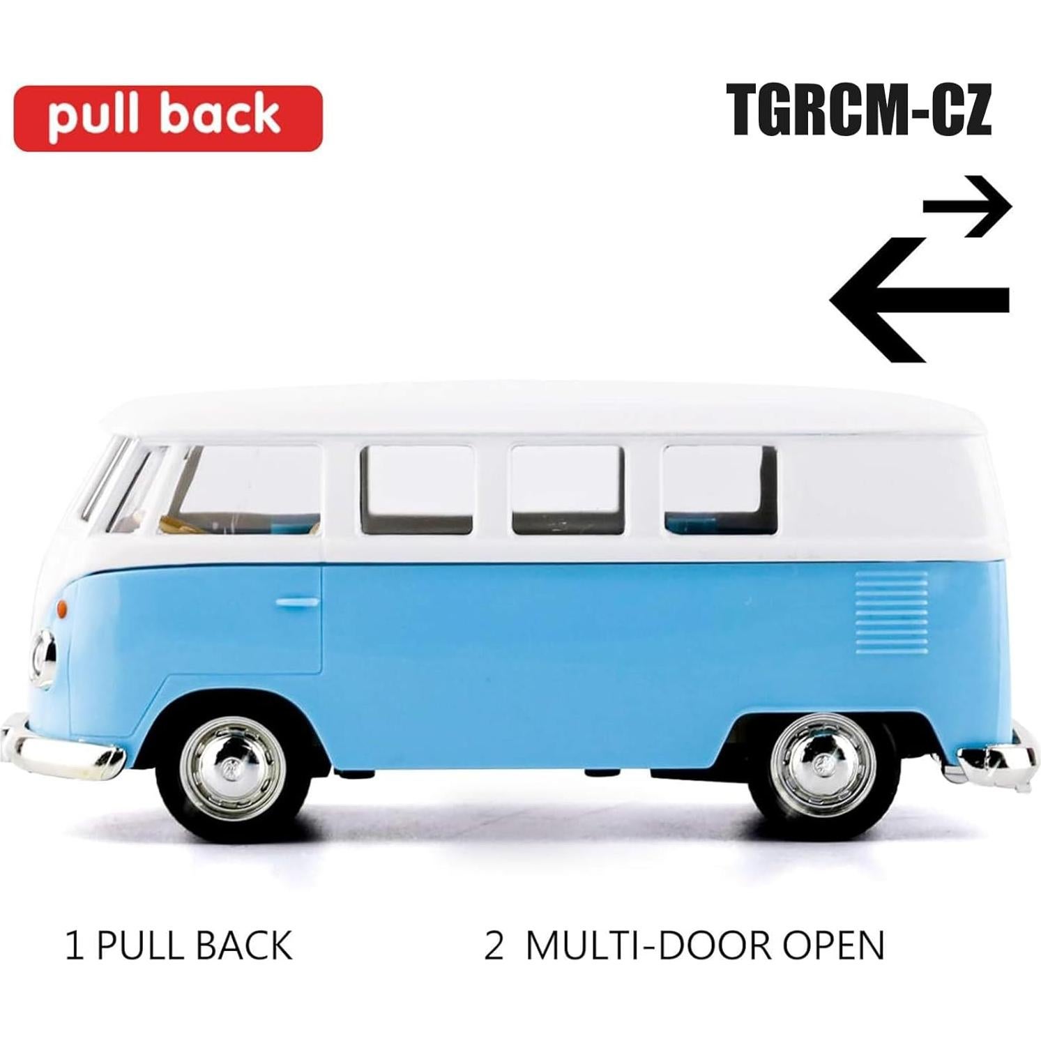 Camión a Escala 1:36 TGRCM-CZ Azul Retroceso Niños