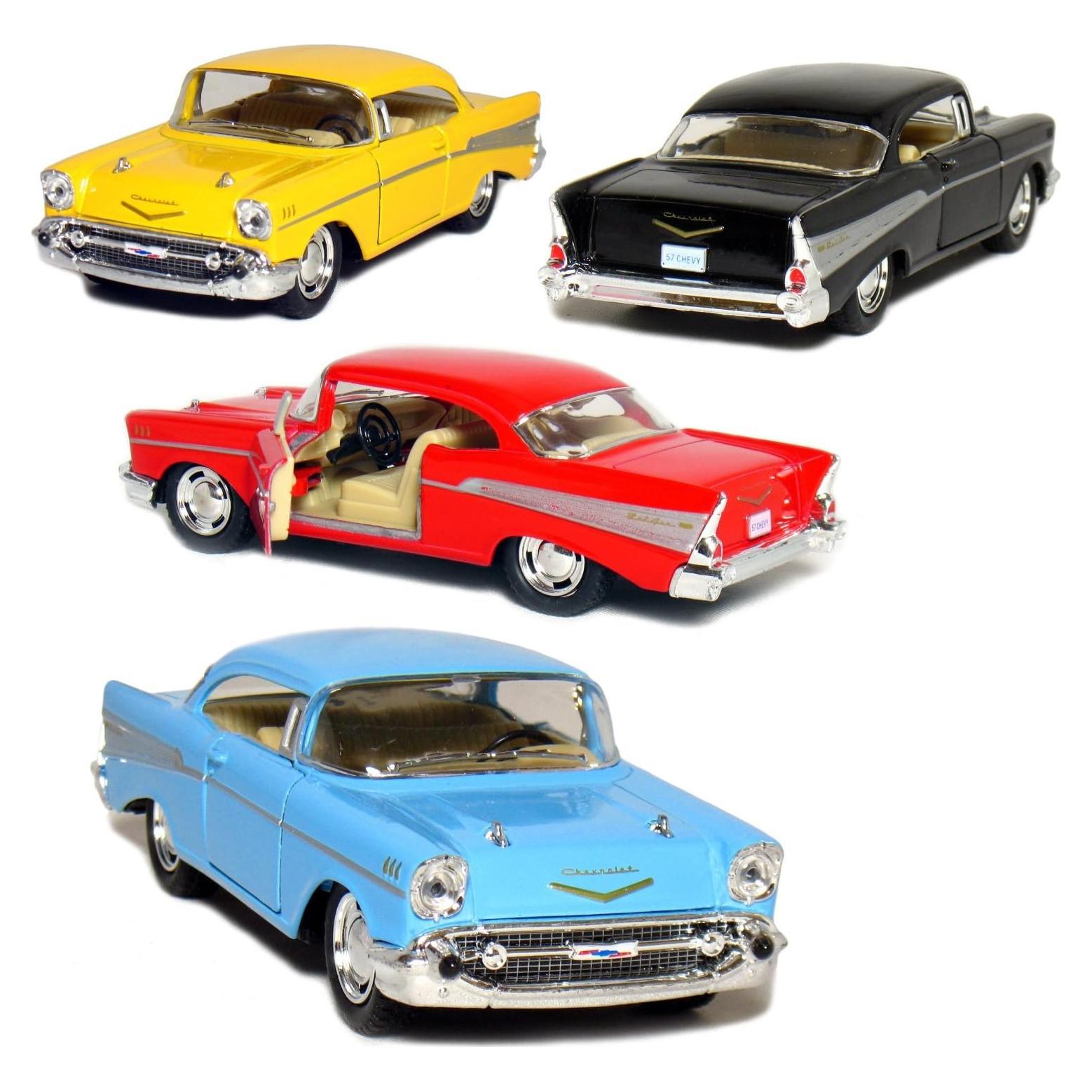 Modelo Coche Clásico Kinsmart Chevy Bel Air 1957 1:40 Metal