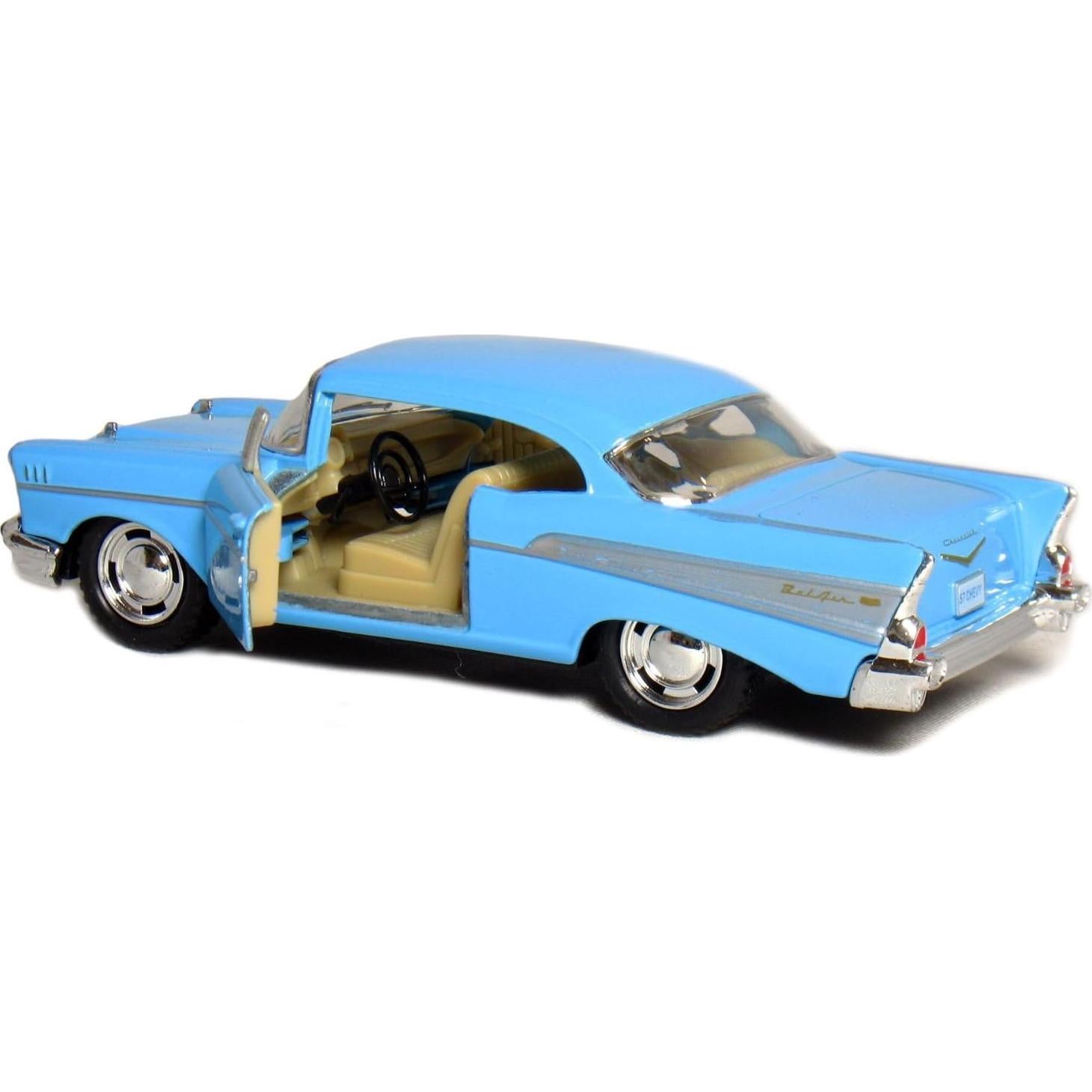 Modelo Coche Clásico Kinsmart Chevy Bel Air 1957 1:40 Metal