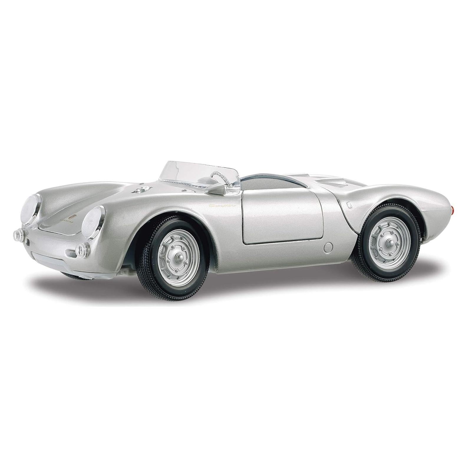 Maisto Porsche 550A Spyder Diecast 1:18 Plata 24.1 cm