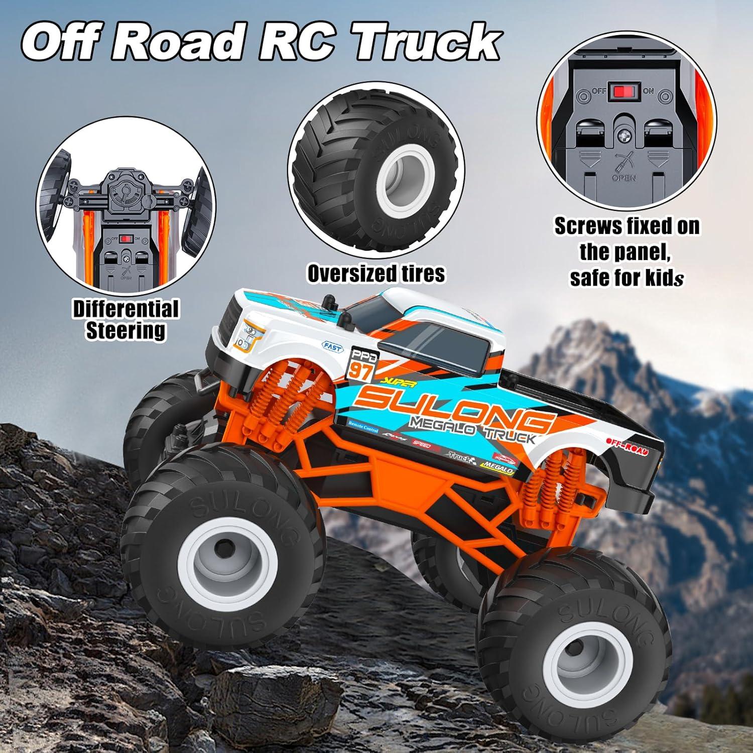 Coche RC Scientoy 1:16 Monstruo 20KM/h Todo Terreno Naranja