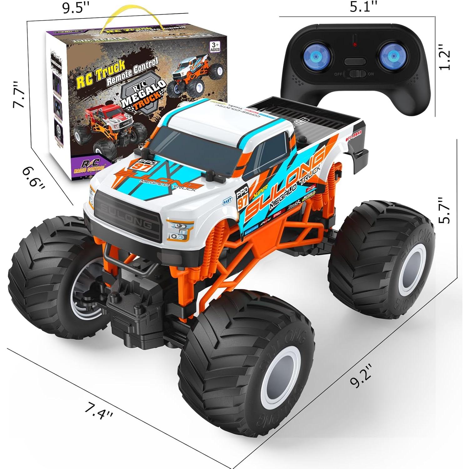 Coche RC Scientoy 1:16 Monstruo 20KM/h Todo Terreno Naranja