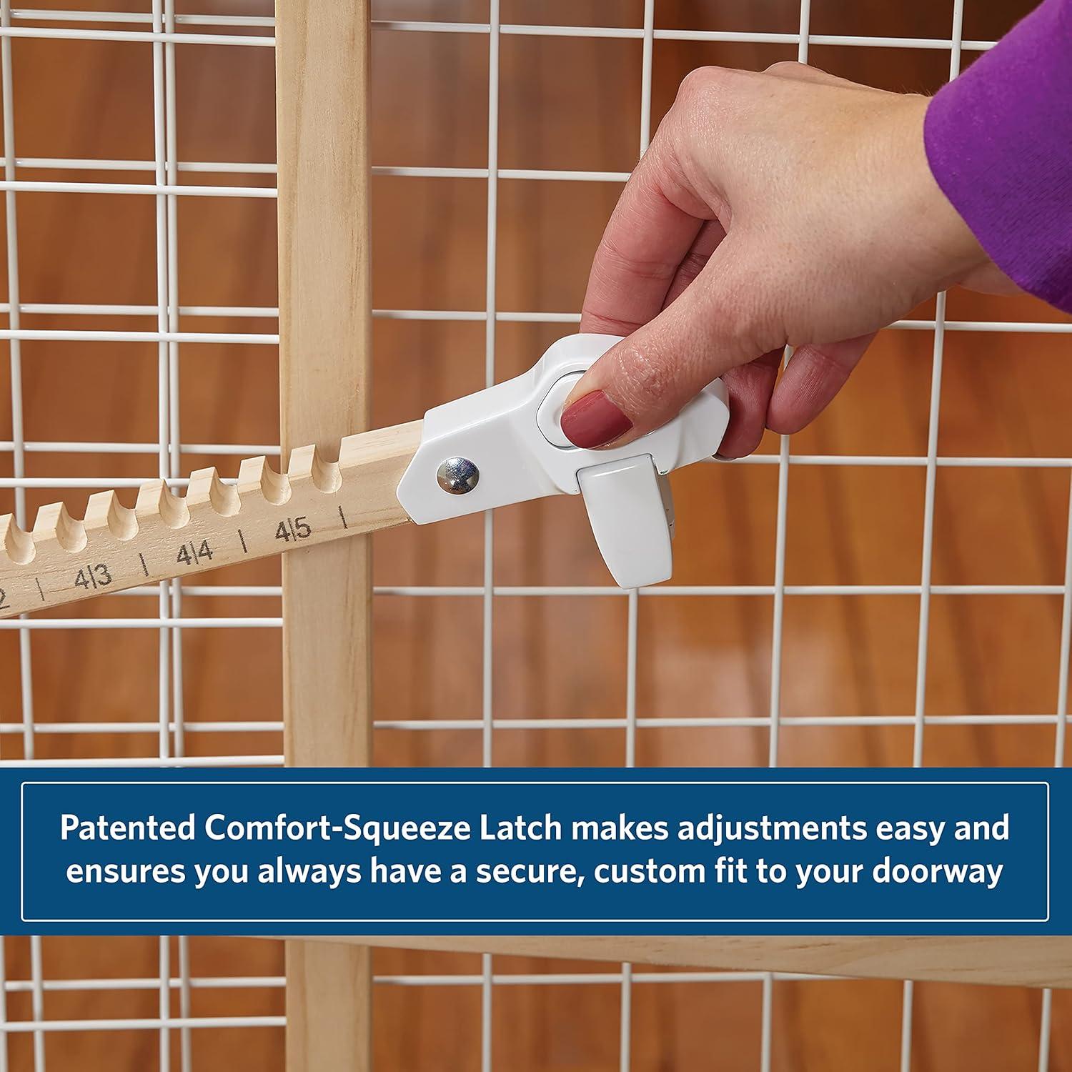 Puerta de Seguridad para Mascotas MidWest 32x73-127cm Blanca