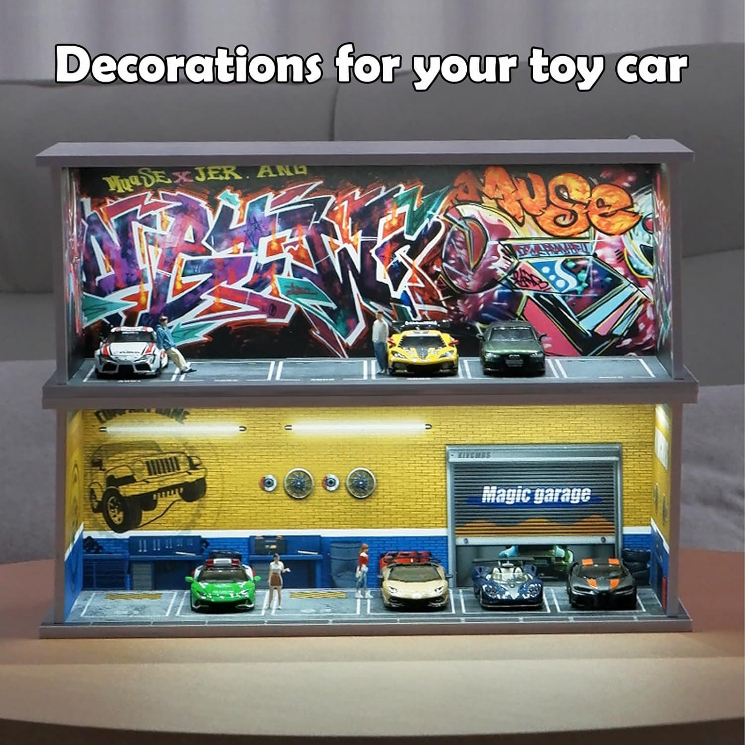 Estuche de exhibición CEUQIESO 1:64 con luz LED y acrílico