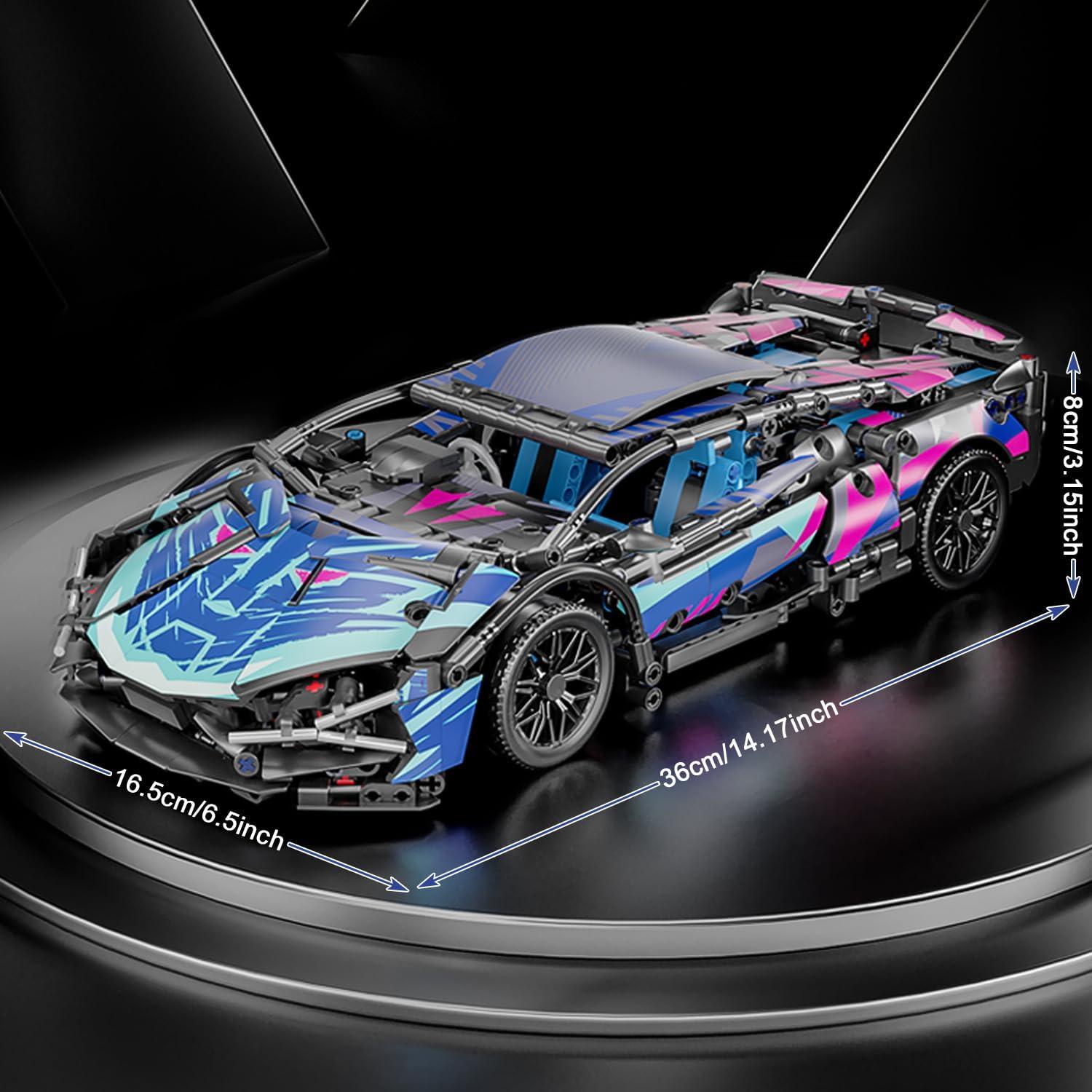 Bloques de Construcción Auto Deportivo PinkBee 1:14 1314 Piezas