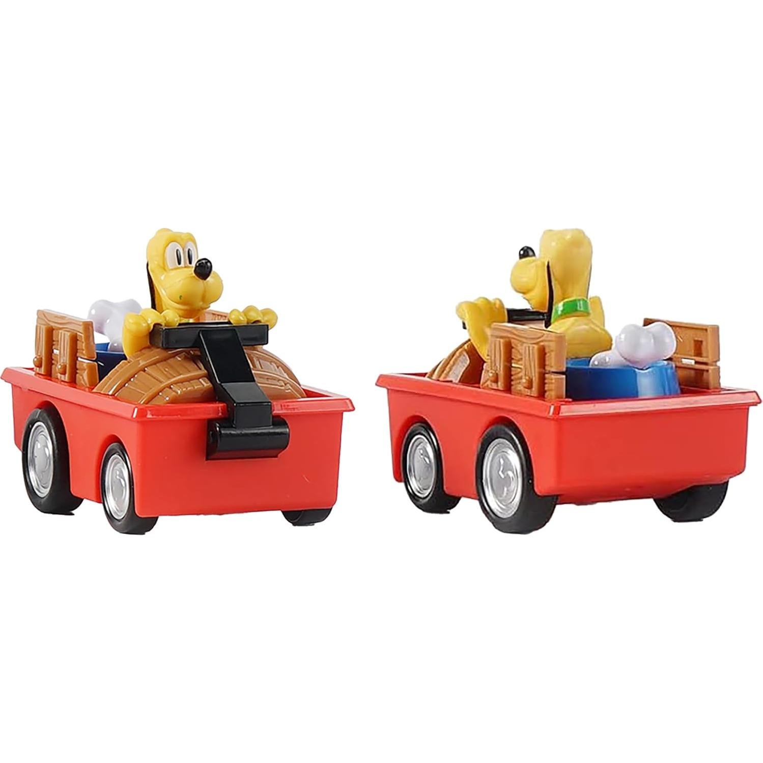 Paquete de 3 Vehículos de Juguete Disney Junior - Donald, Goofy, Pluto - 9.53 cm