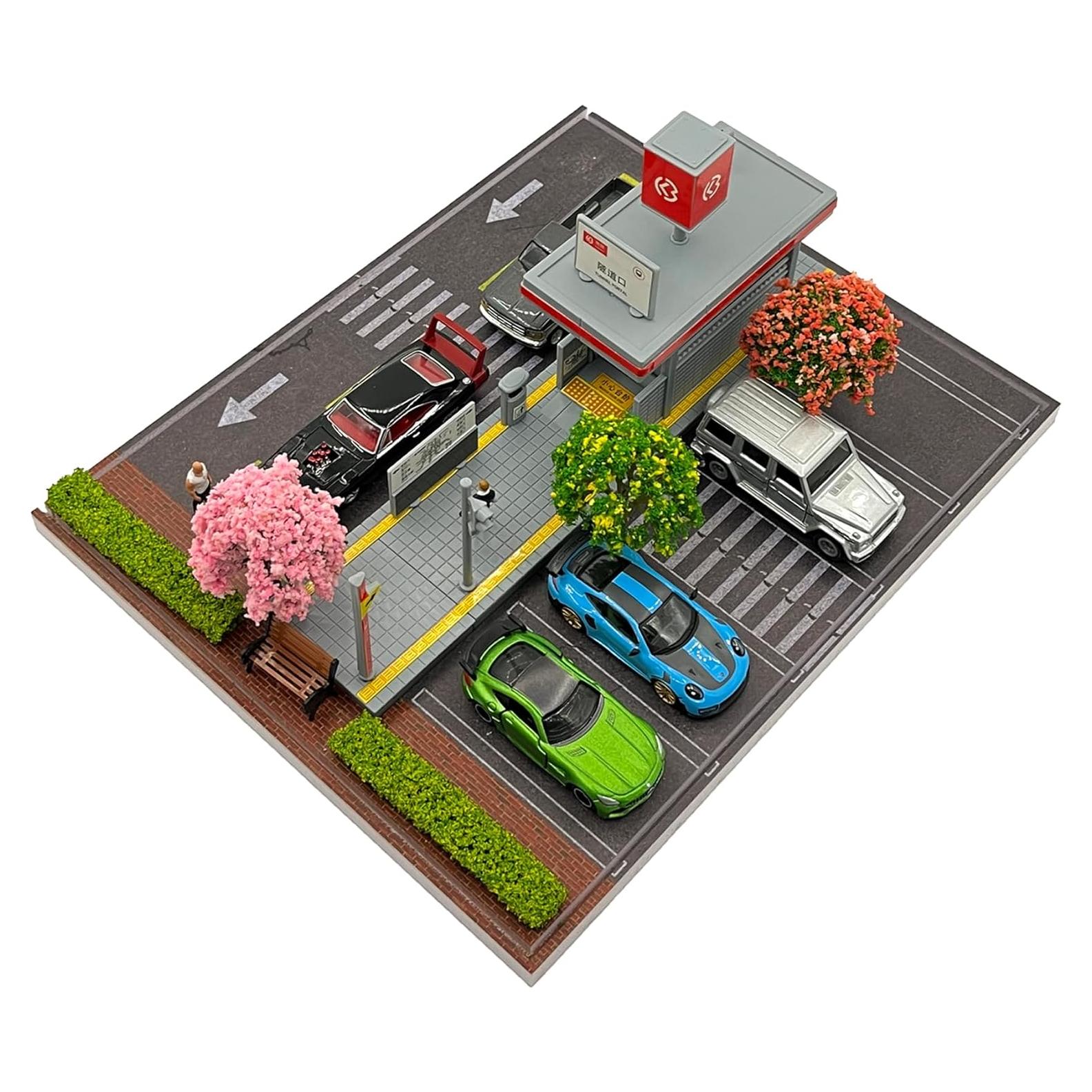 Exhibidor de Autos a Escala 1:64 Malamfans con LED