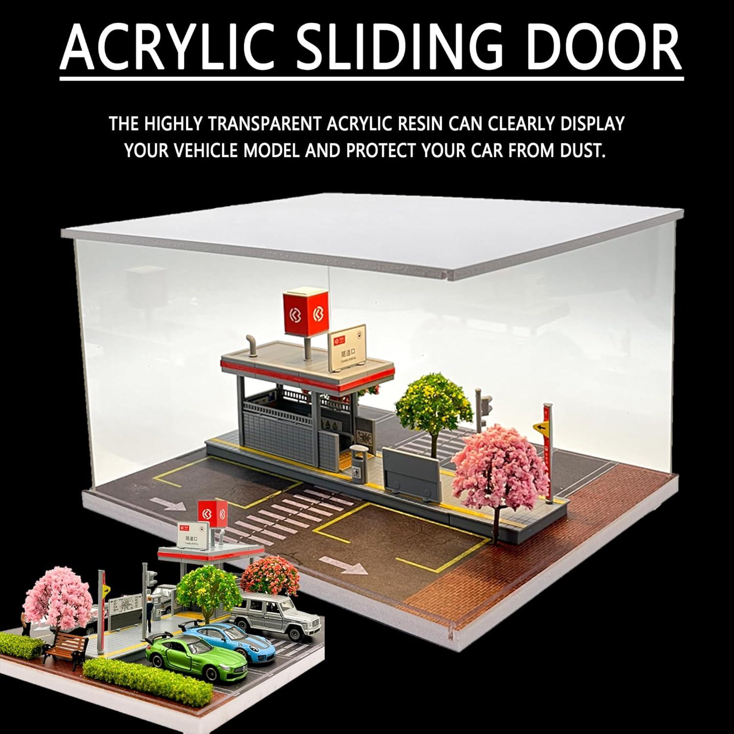 Exhibidor de Autos a Escala 1:64 Malamfans con LED