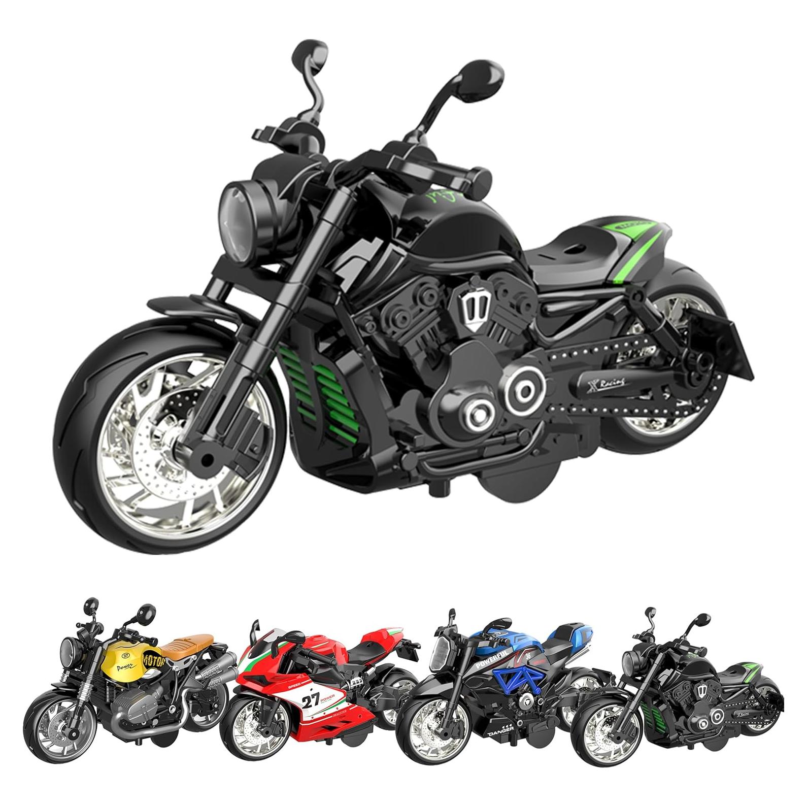 Modelo de Motocicleta 1:12 QIER con Sonido y Luces