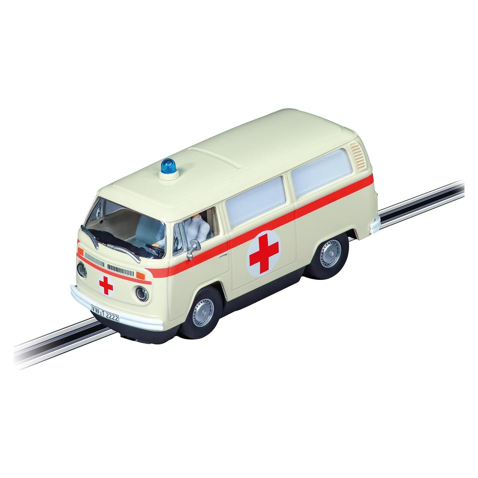 Coche Slot Carrera VW Bus T2b Ambulancia 1:32 Analógico