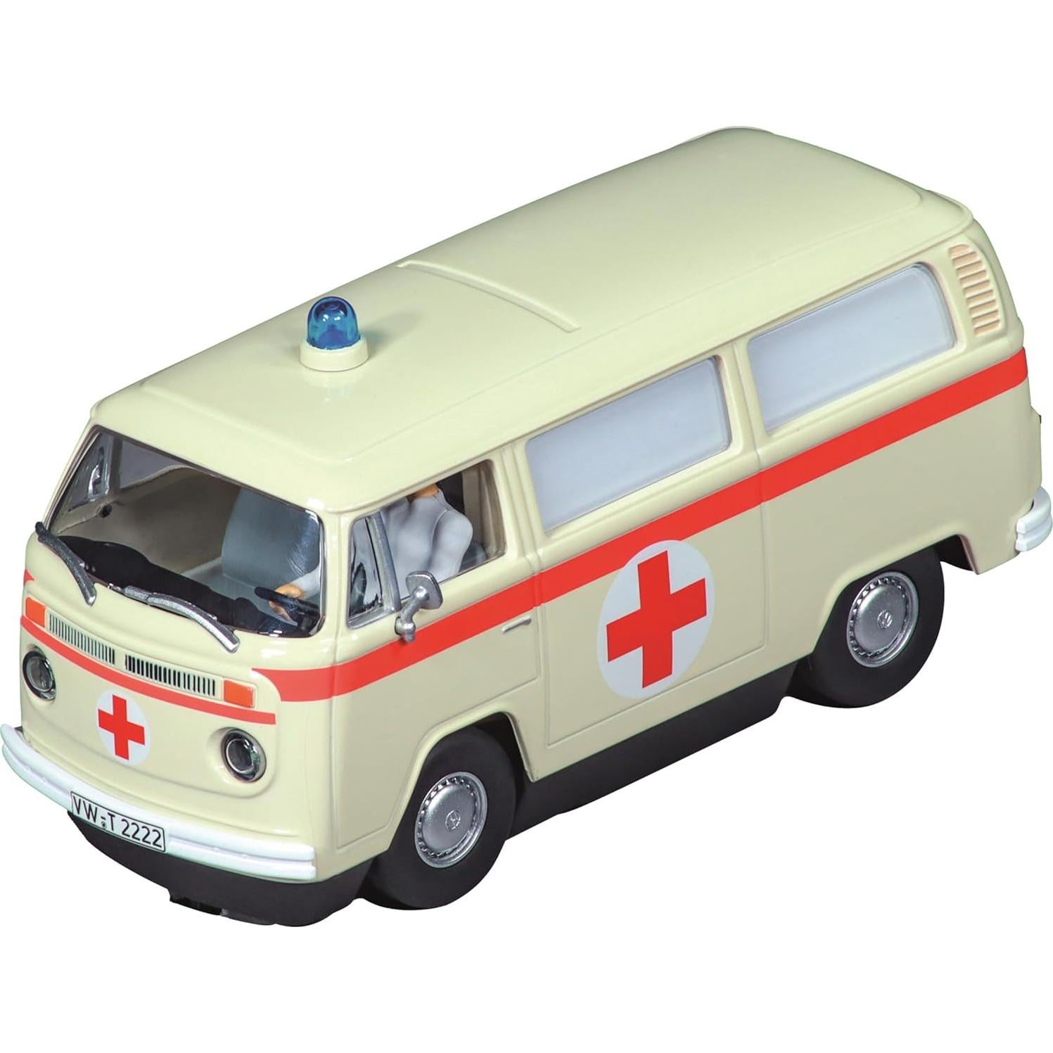 Coche Slot Carrera VW Bus T2b Ambulancia 1:32 Analógico