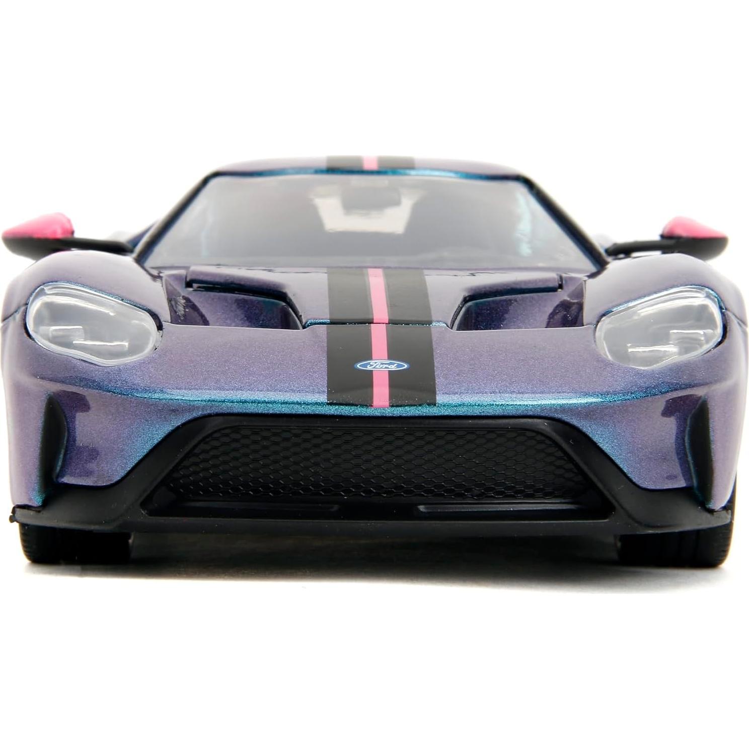 Coche de Fundición Jada Toys Ford GT 2017 1:24 Púrpura/Azul