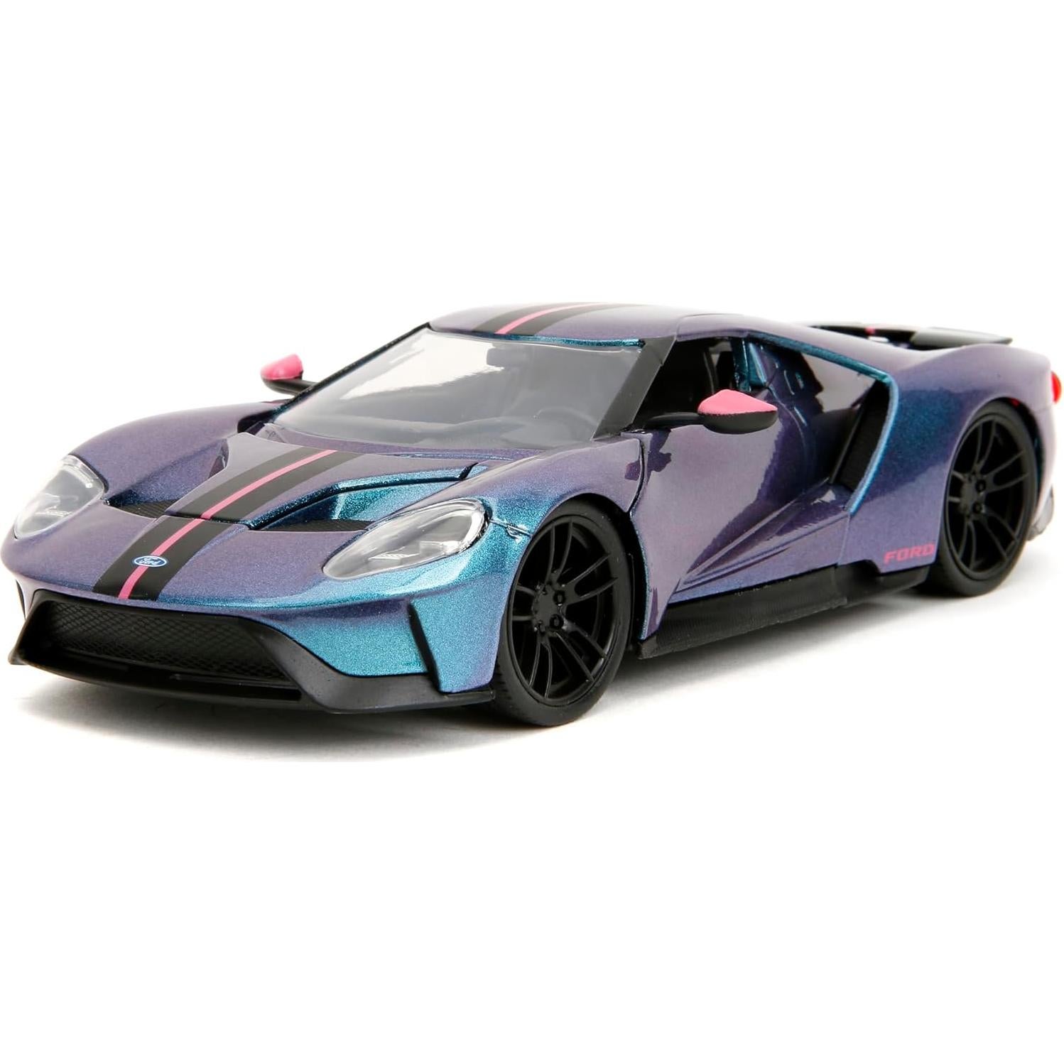 Coche de Fundición Jada Toys Ford GT 2017 1:24 Púrpura/Azul