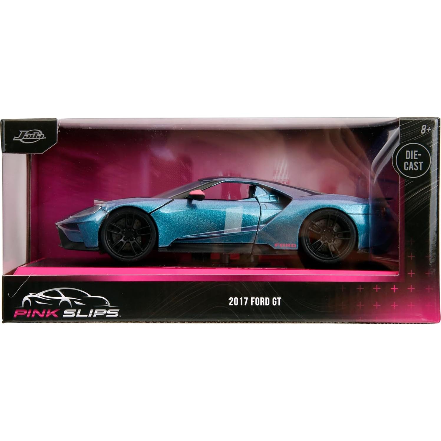 Coche de Fundición Jada Toys Ford GT 2017 1:24 Púrpura/Azul