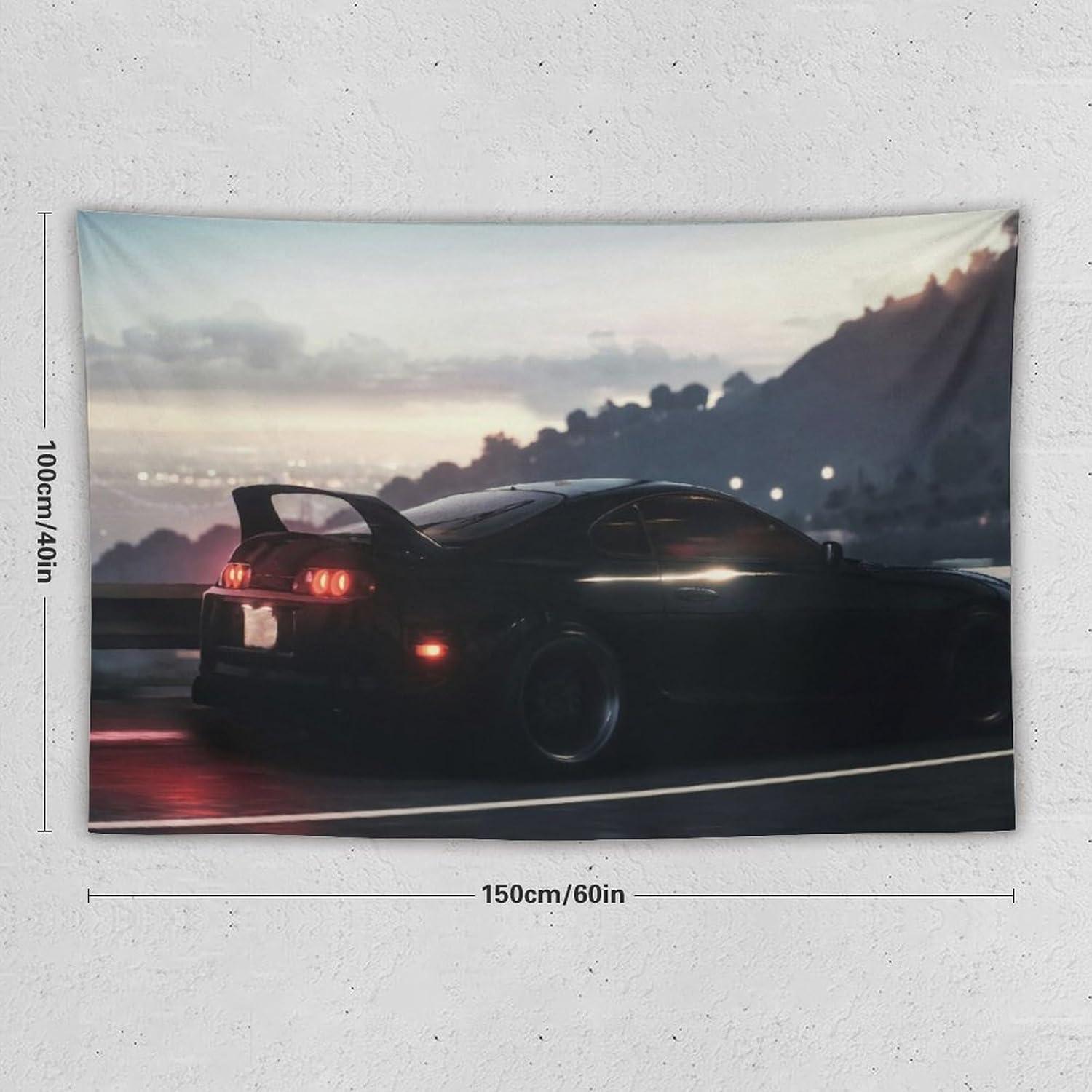 Tapiz Decorativo Coche Deportivo JDM Mk4 152x101 cm