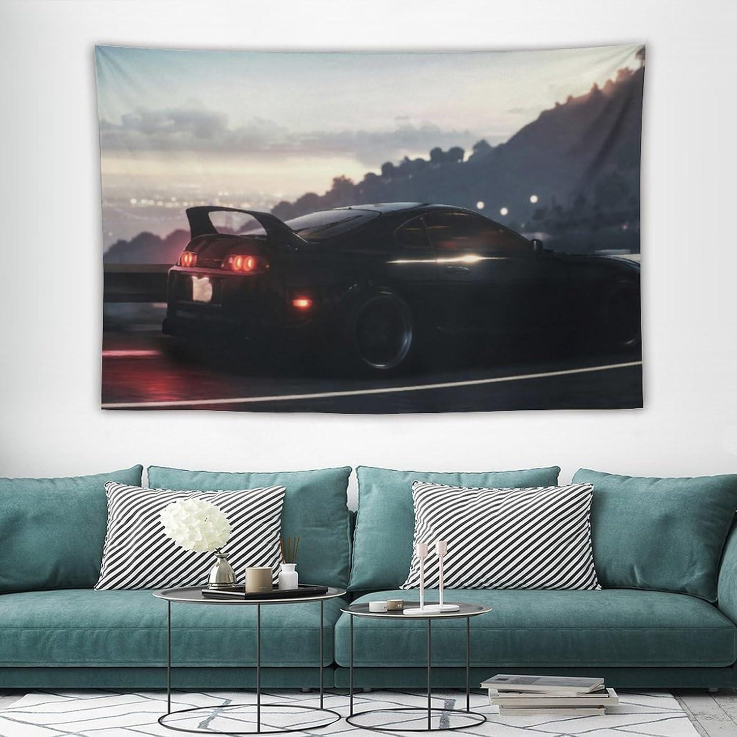 Tapiz Decorativo Coche Deportivo JDM Mk4 152x101 cm