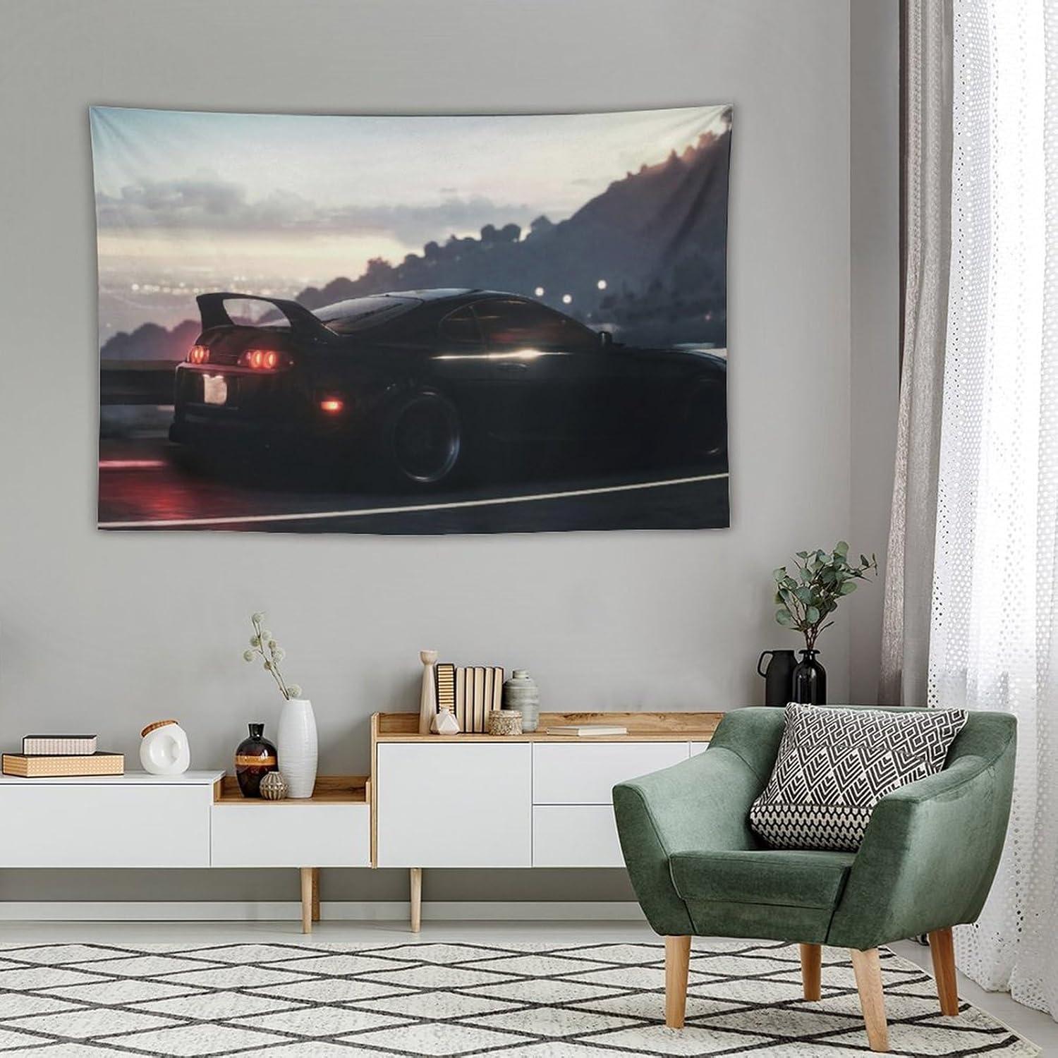 Tapiz Decorativo Coche Deportivo JDM Mk4 152x101 cm
