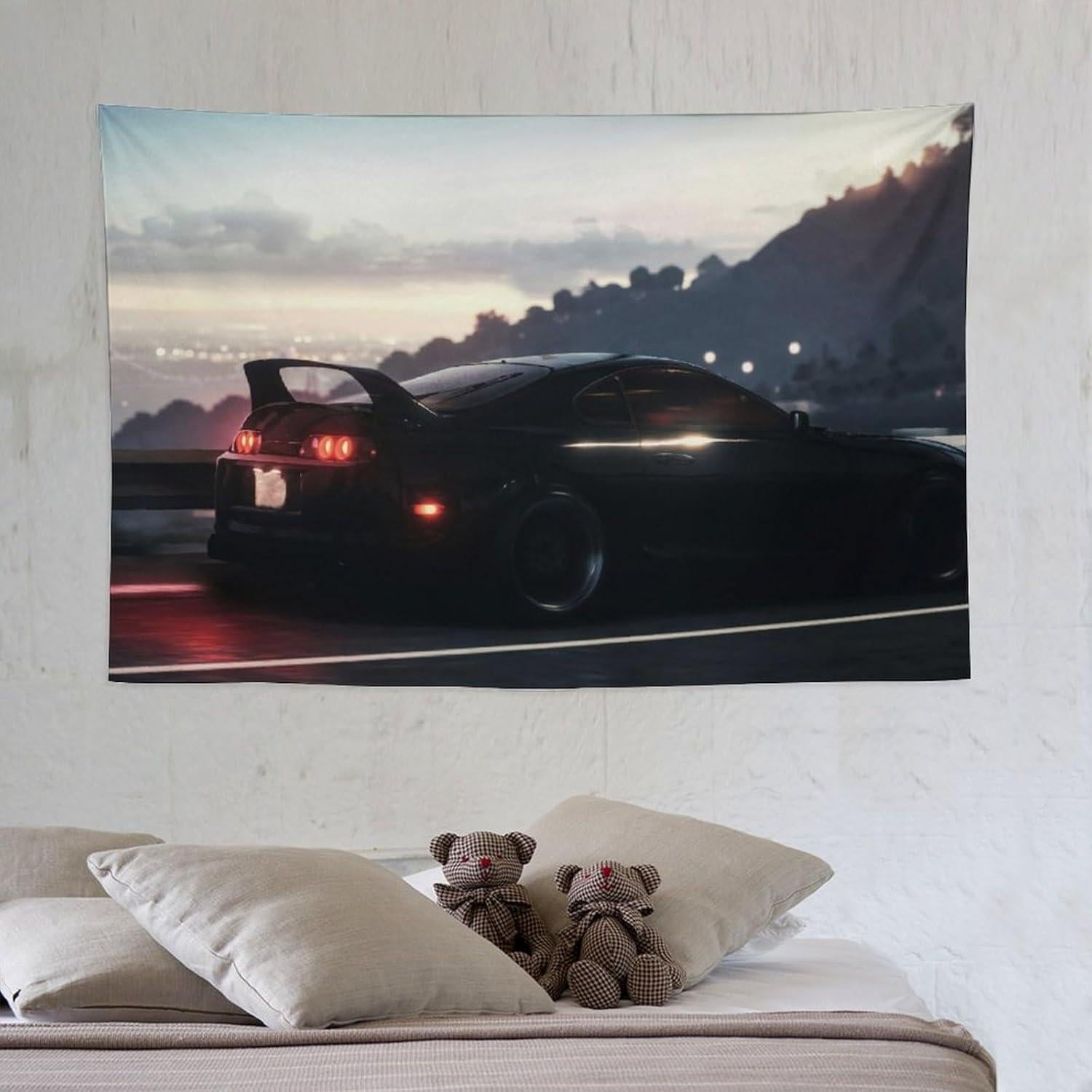 Tapiz Decorativo Coche Deportivo JDM Mk4 152x101 cm