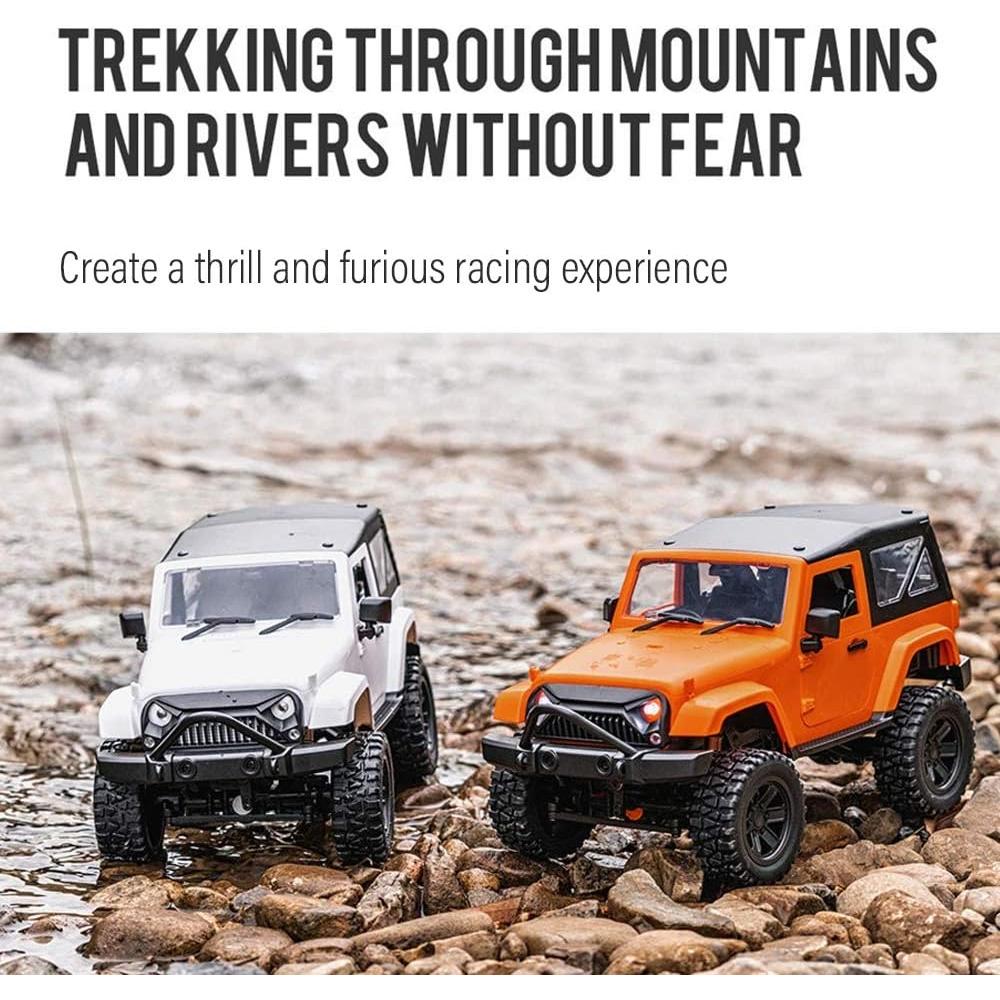 Coche RC GoolRC 1/14 4WD Todo Terreno Naranja LED