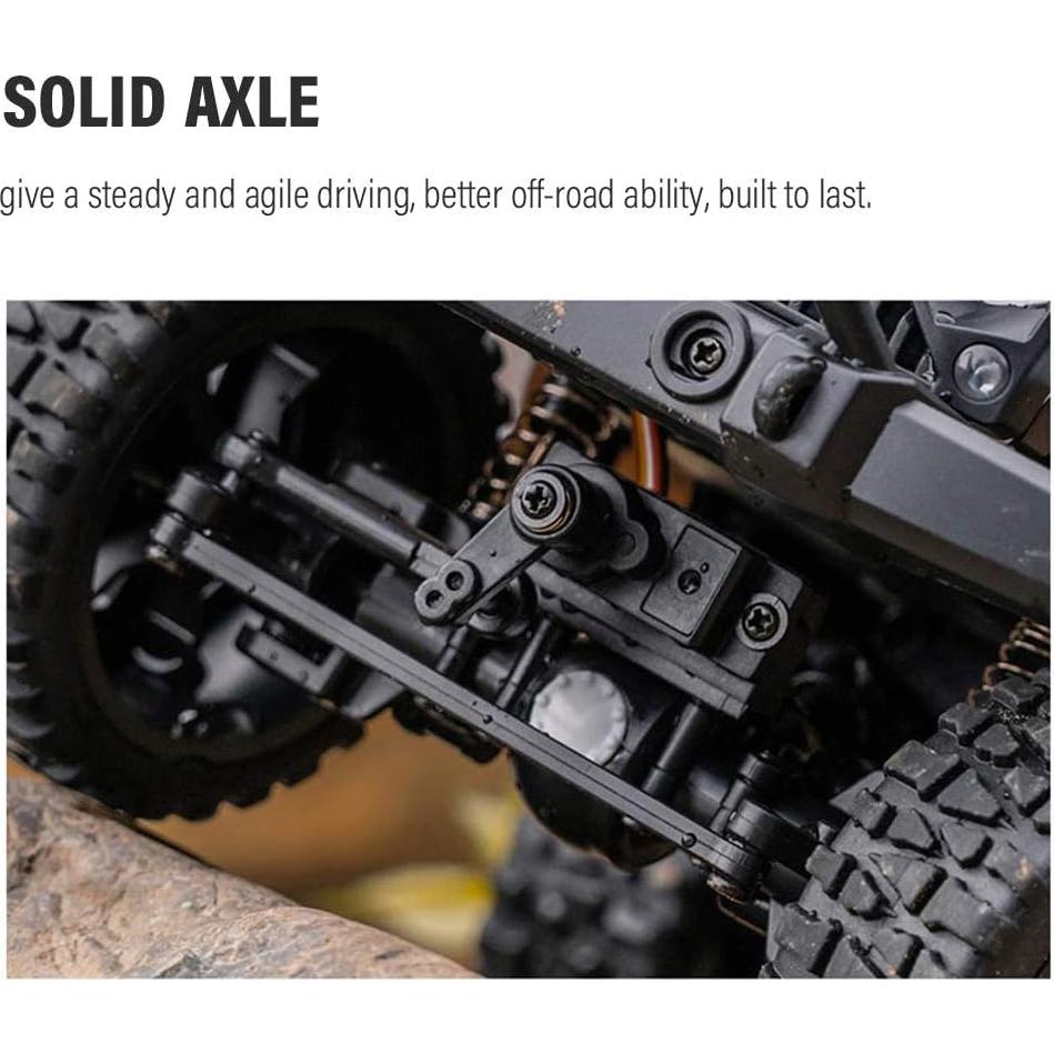 Coche RC GoolRC 1/14 4WD Todo Terreno Naranja LED