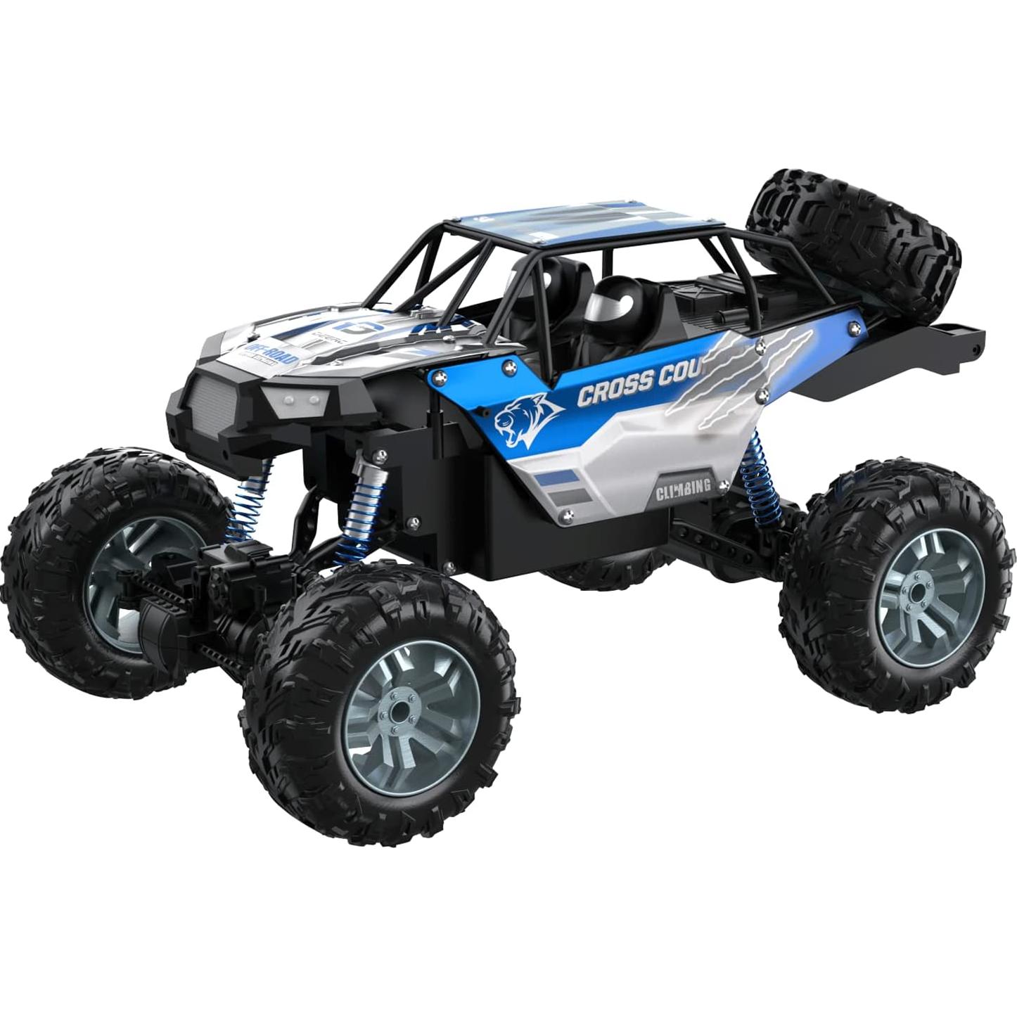 Coche RC DEERC DE60 Monster 1:8 Todo Terreno 4WD Azul