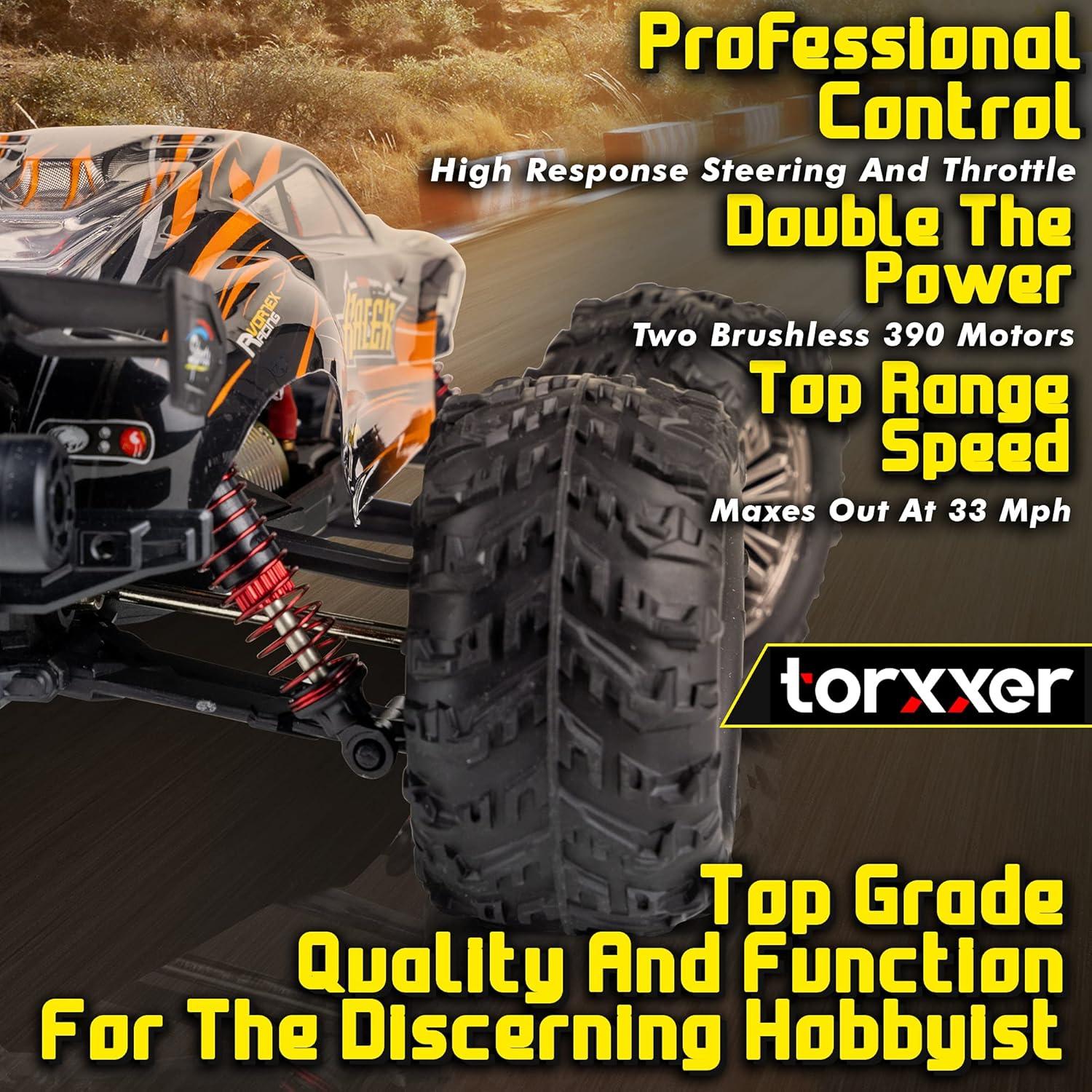 Caminón RC Torxxer 1:16 Brushless 4WD Off Road Naranja