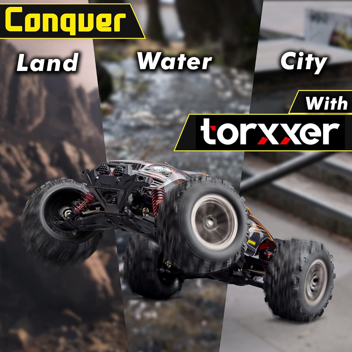 Caminón RC Torxxer 1:16 Brushless 4WD Off Road Naranja