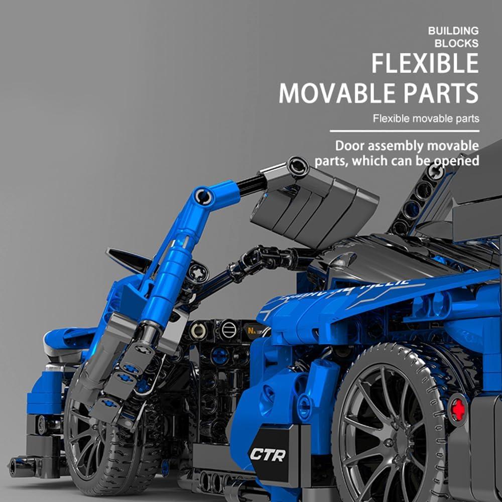 Mesiondy Set de Bloques de Construcción Auto 1:14 1404 Piezas