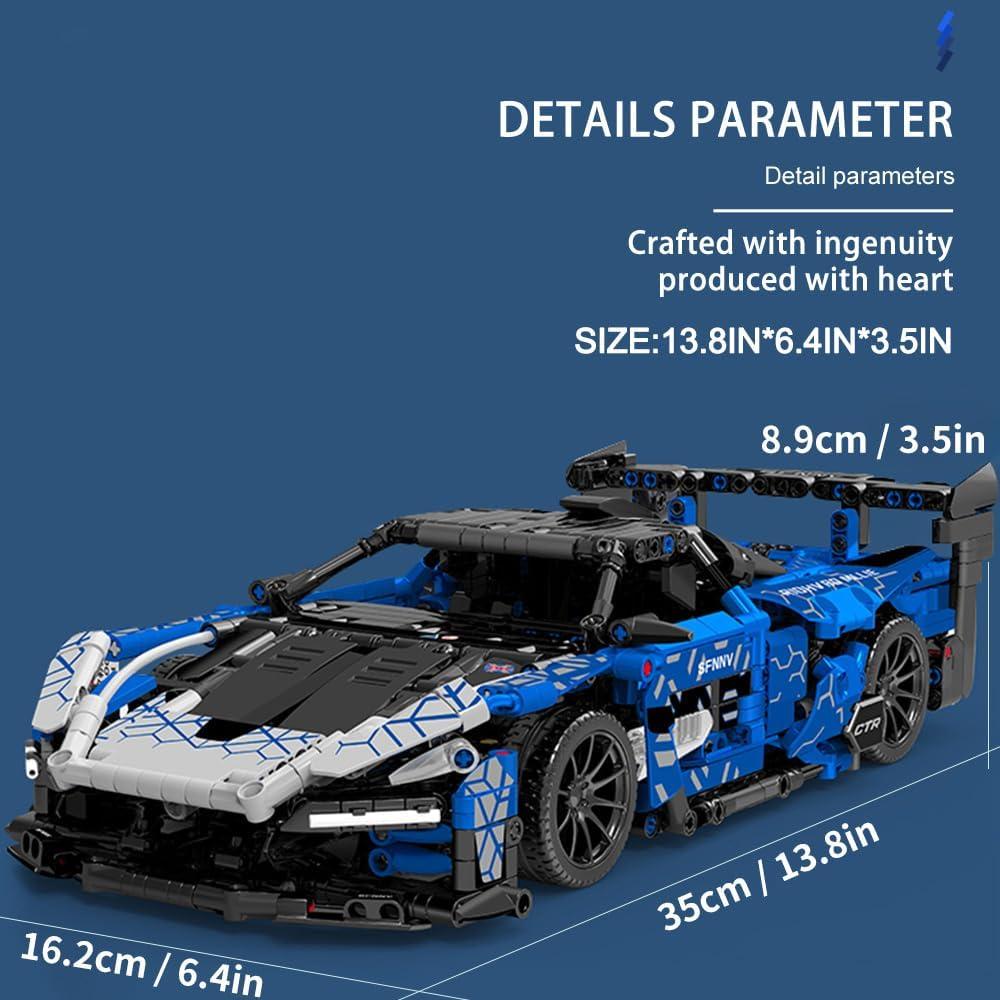 Mesiondy Set de Bloques de Construcción Auto 1:14 1404 Piezas