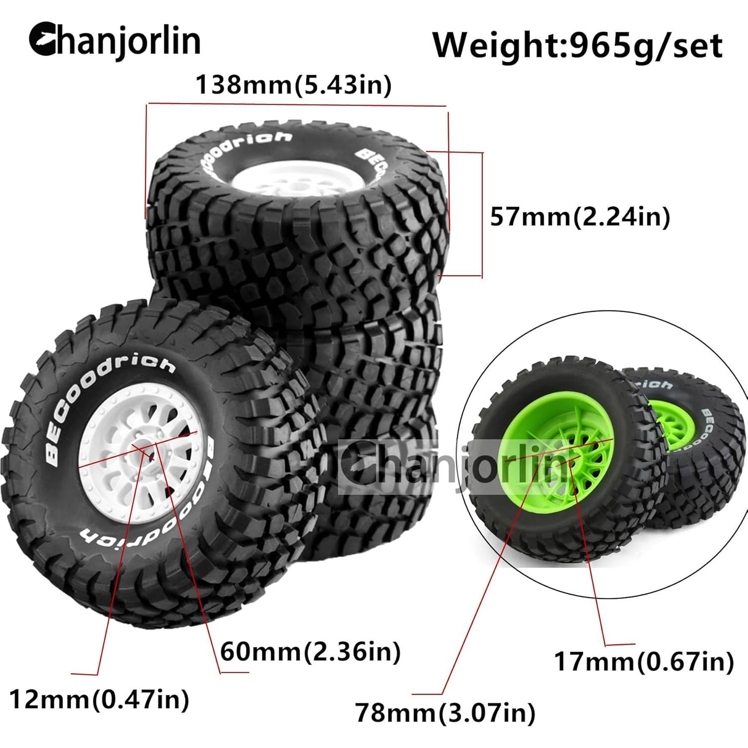 Neumáticos Off Road 1:7 TRAXXAS UDR 4PCS 138mm